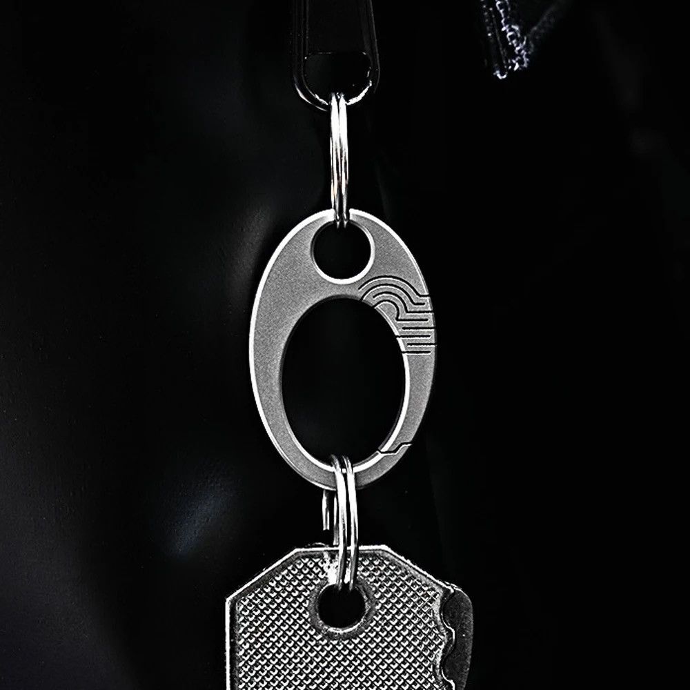 Other 2Pcs Titanium Buckle Car Key Ring EDC Keychain Camping Tool Size ONE SIZE - 3 Thumbnail