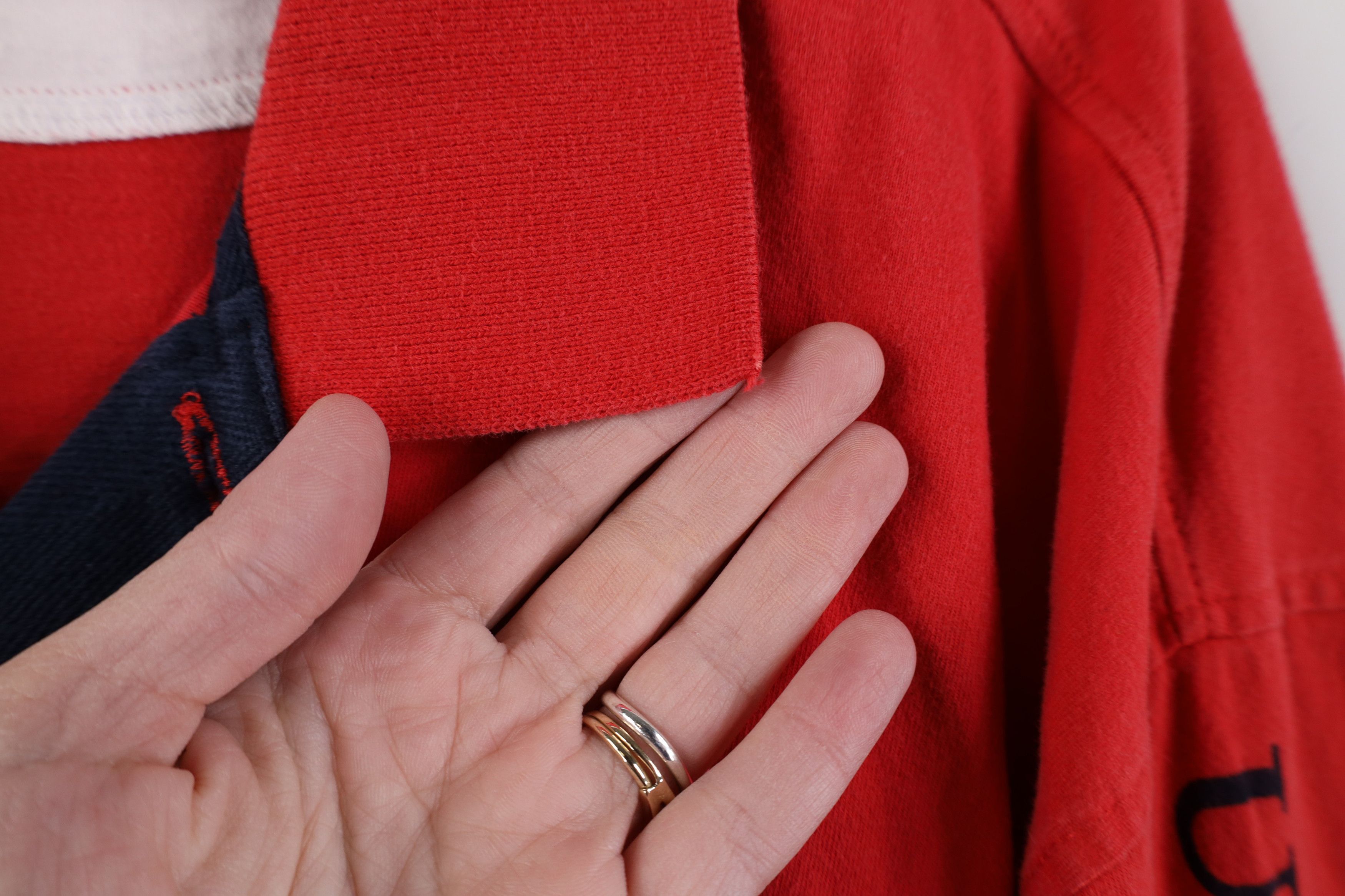 Vintage Vintage 90s United States of America Flag Long Sleeve Polo Size US L / EU 52-54 / 3 - 8 Thumbnail