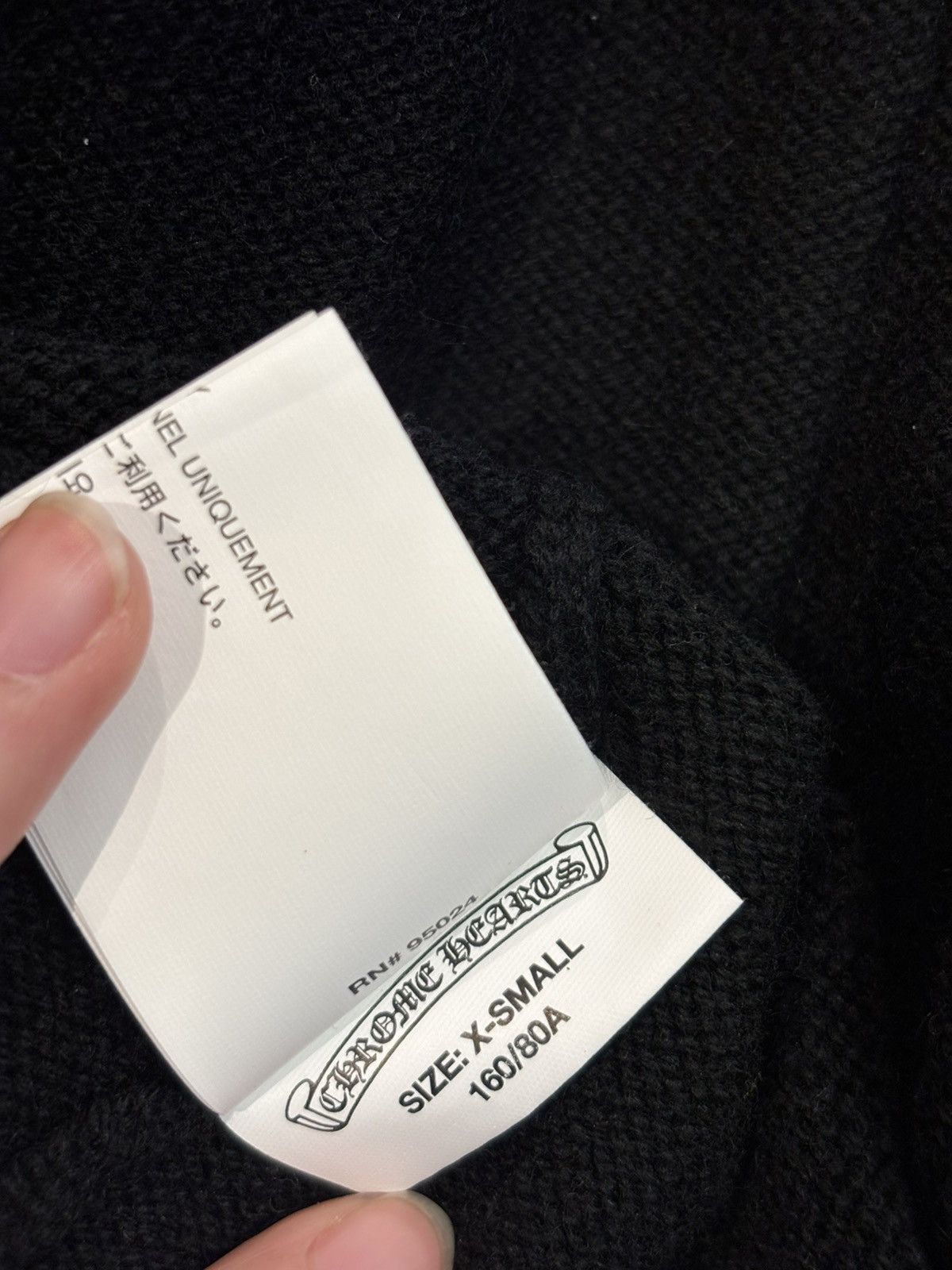 Chrome Hearts chrome hearts cross patches cashmere sweater Size US XS / EU 42 / 0 - 12 Thumbnail