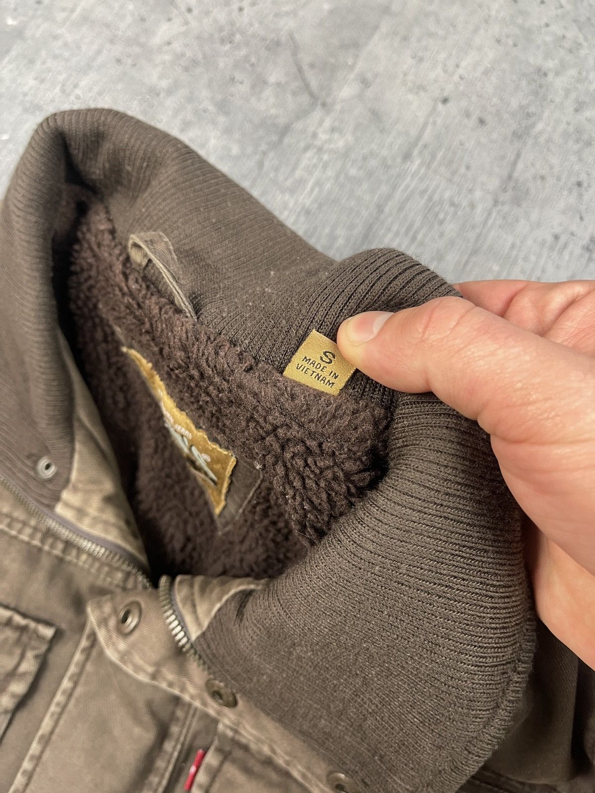 Levi's × Vintage Vintage 90’s Sherpa Levi’s Red Tab denim jacket Size US S / EU 44-46 / 1 - 12 Thumbnail