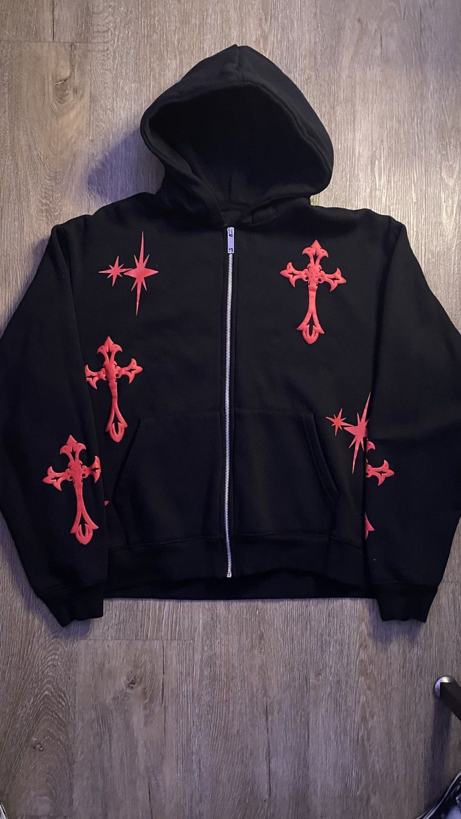 Other Red Cross Puff Print Hoodie Size US M / EU 48-50 / 2 - 1 Thumbnail
