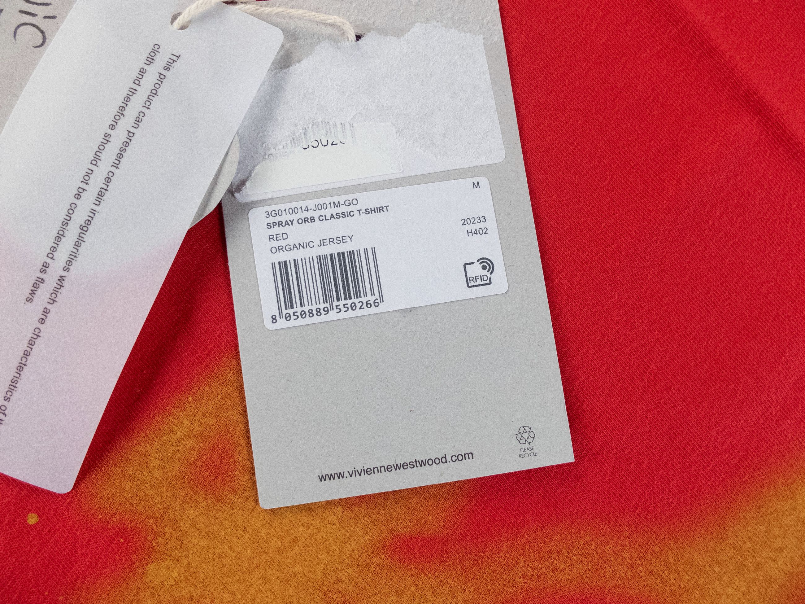 Vivienne Westwood VIVIENNE WESTWOOD red spray paint Orb t-shirt Medium Size US M / EU 48-50 / 2 - 6 Thumbnail