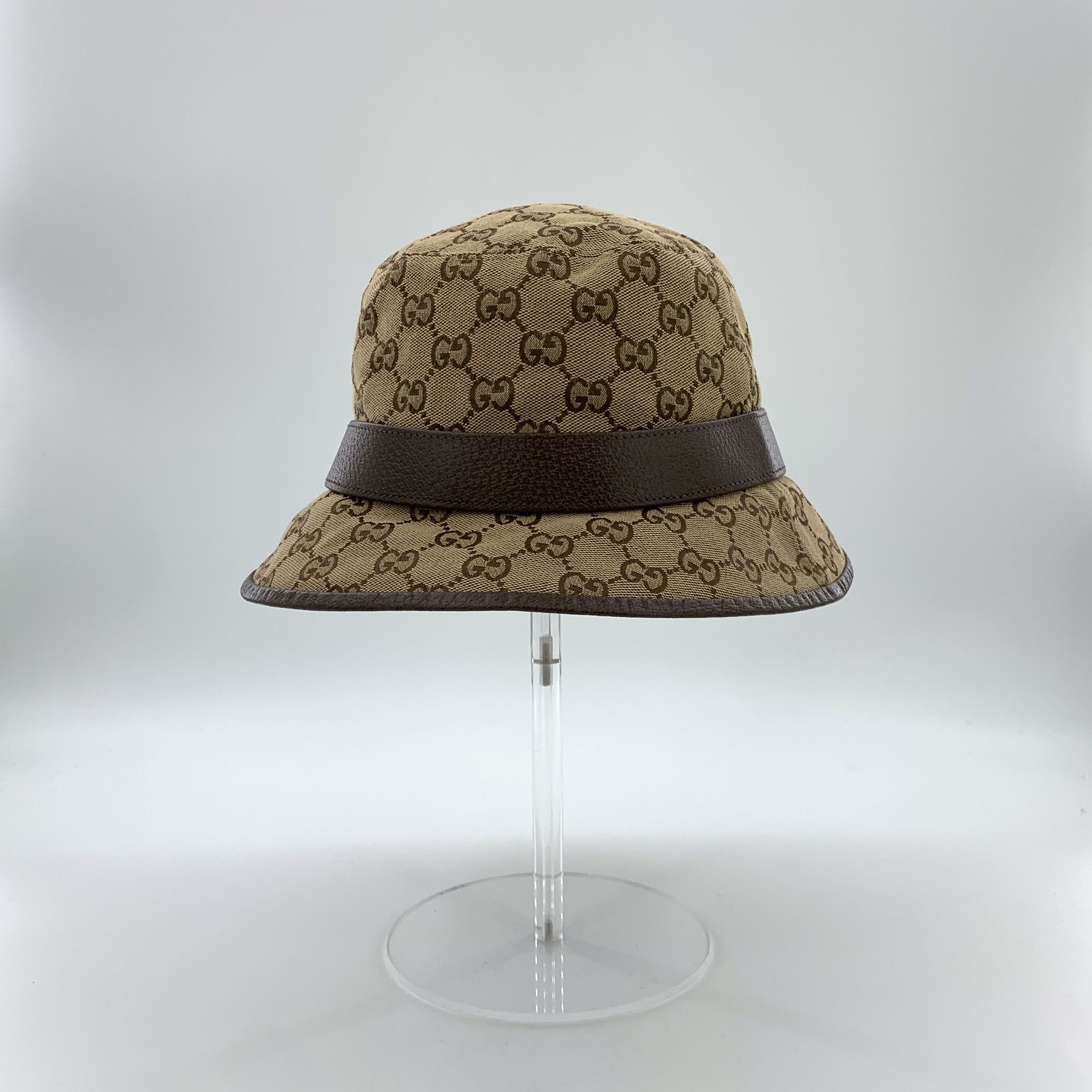 Gucci Gucci Monogram Bucket Hat Brown (58 cm) Size ONE SIZE - 4 Thumbnail