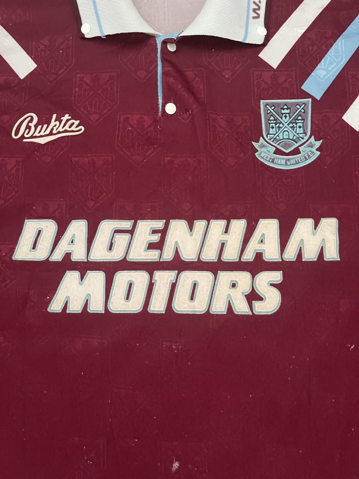 Vintage 🔥RARE 1992-1993 Vintage West Ham United Home Soccer Jersey Size US S / EU 44-46 / 1 - 8 Thumbnail