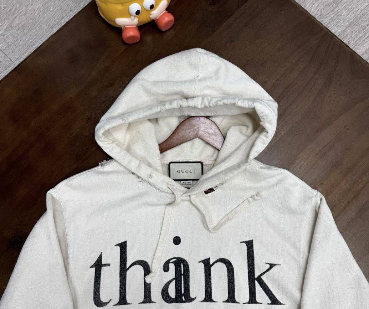 Gucci Gucci Beige destructive hoodie 2502-Nextarrow Size US XS / EU 42 / 0 - 3 Thumbnail