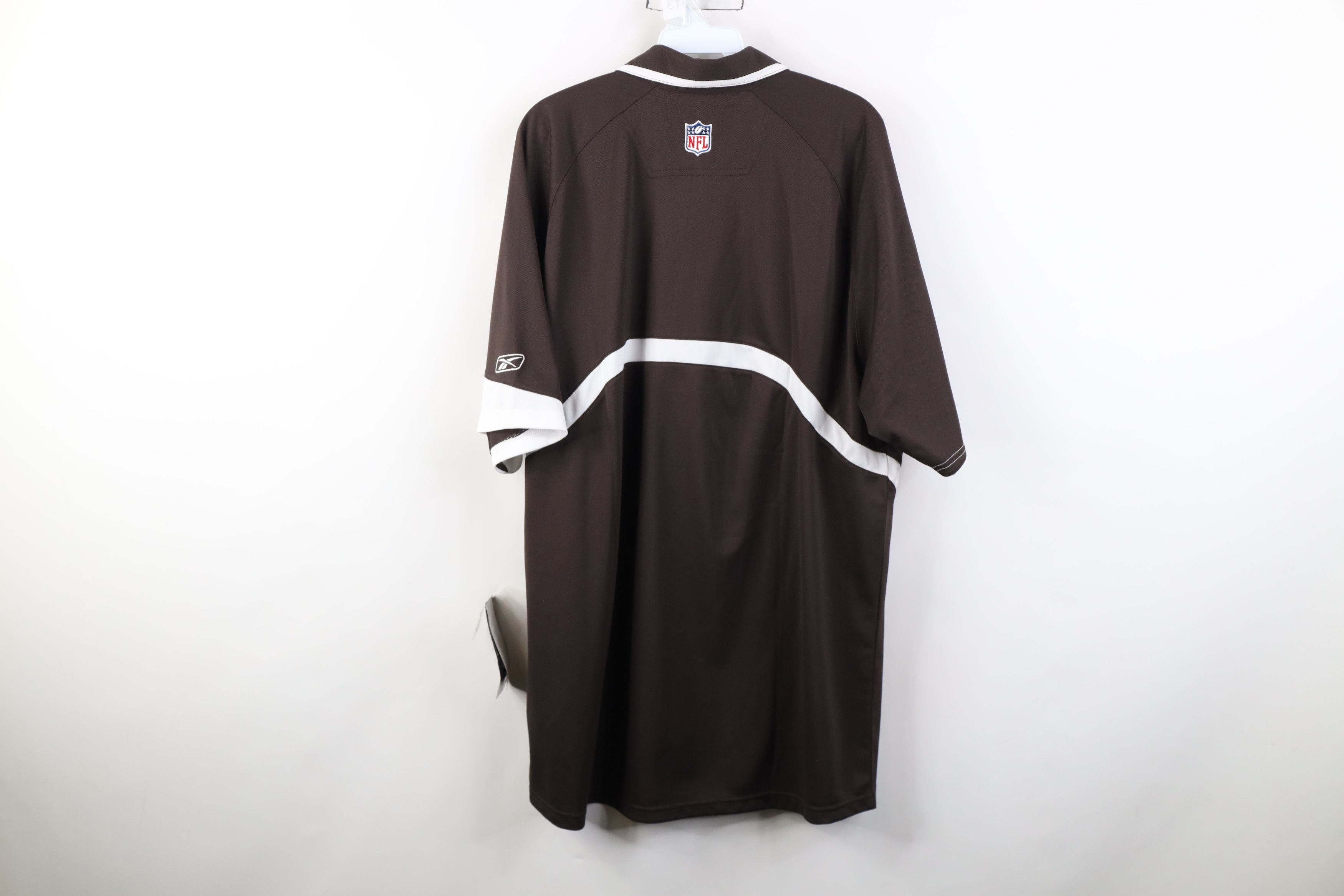 Reebok Deadstock Vintage Y2K Reebok Browns Football Golf Polo Shirt Size US L / EU 52-54 / 3 - 12 Thumbnail