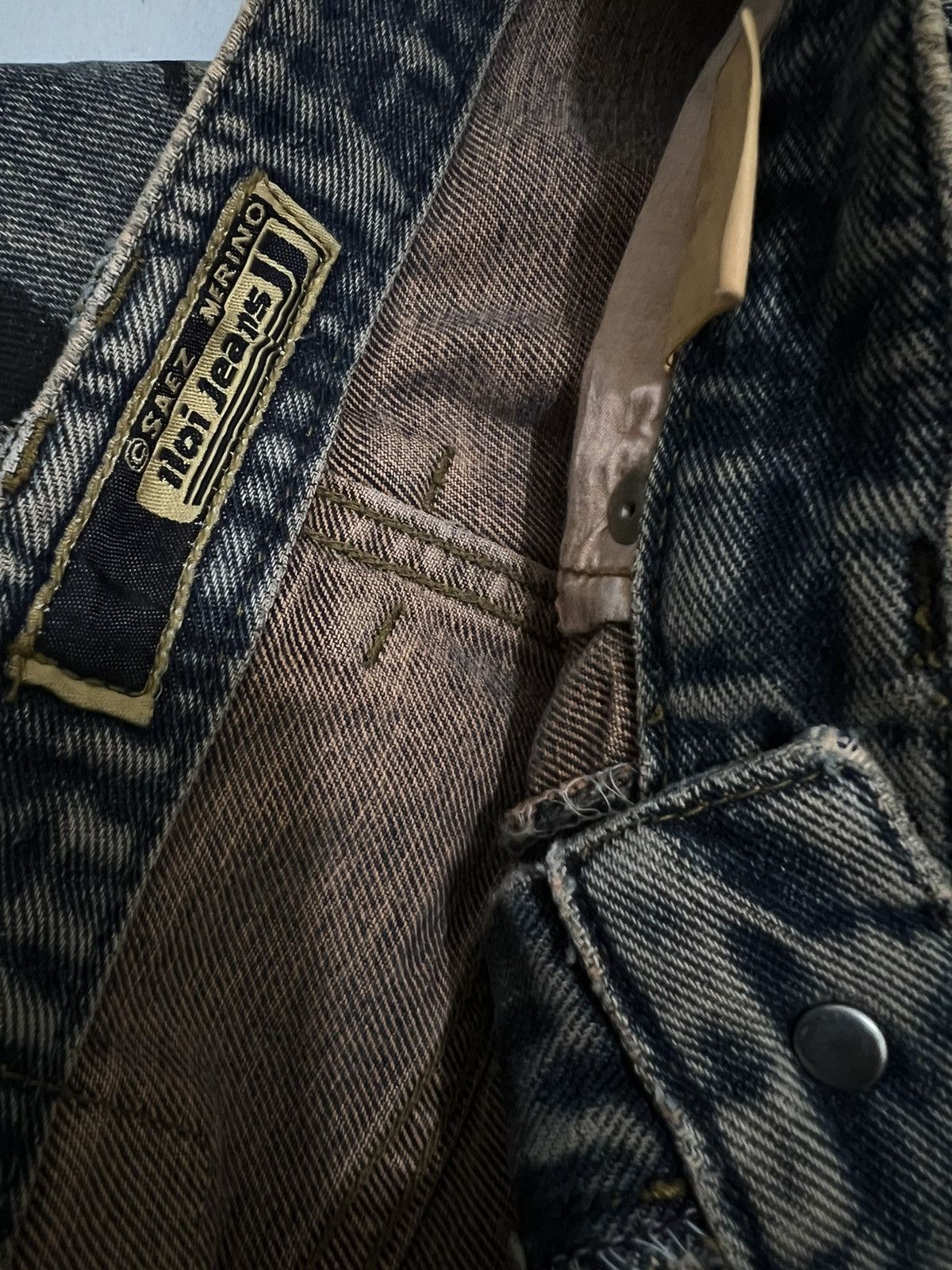 If Six Was Nine × Japanese Brand × Le Grande Bleu (L.G.B.) Iloi jeans distressed mudwash splatter Denim pants Size US 29 - 10 Thumbnail