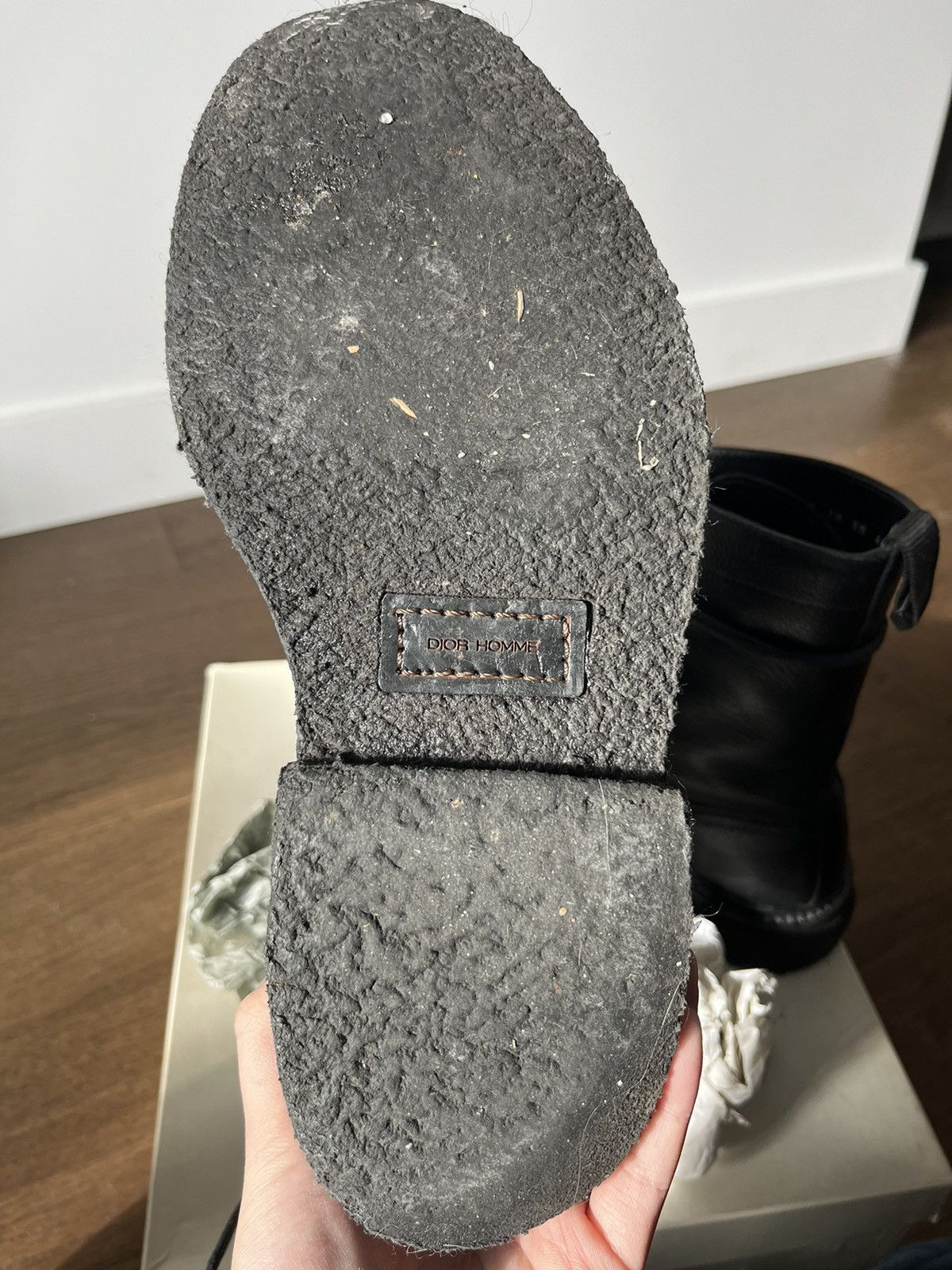 Dior × Hedi Slimane AW07 Dior Homme “Navigate” Combat Boots Size US 7 / EU 40 - 16 Thumbnail
