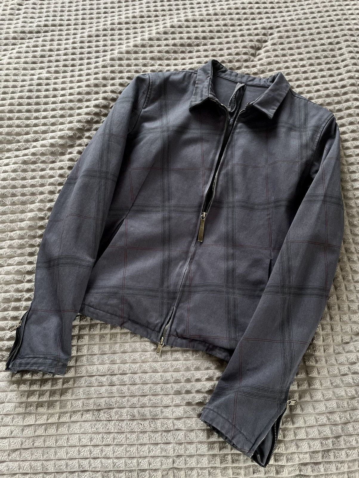 The Viridi-anne The Viridi-Anne Checkered Anatomical Slim Zip 