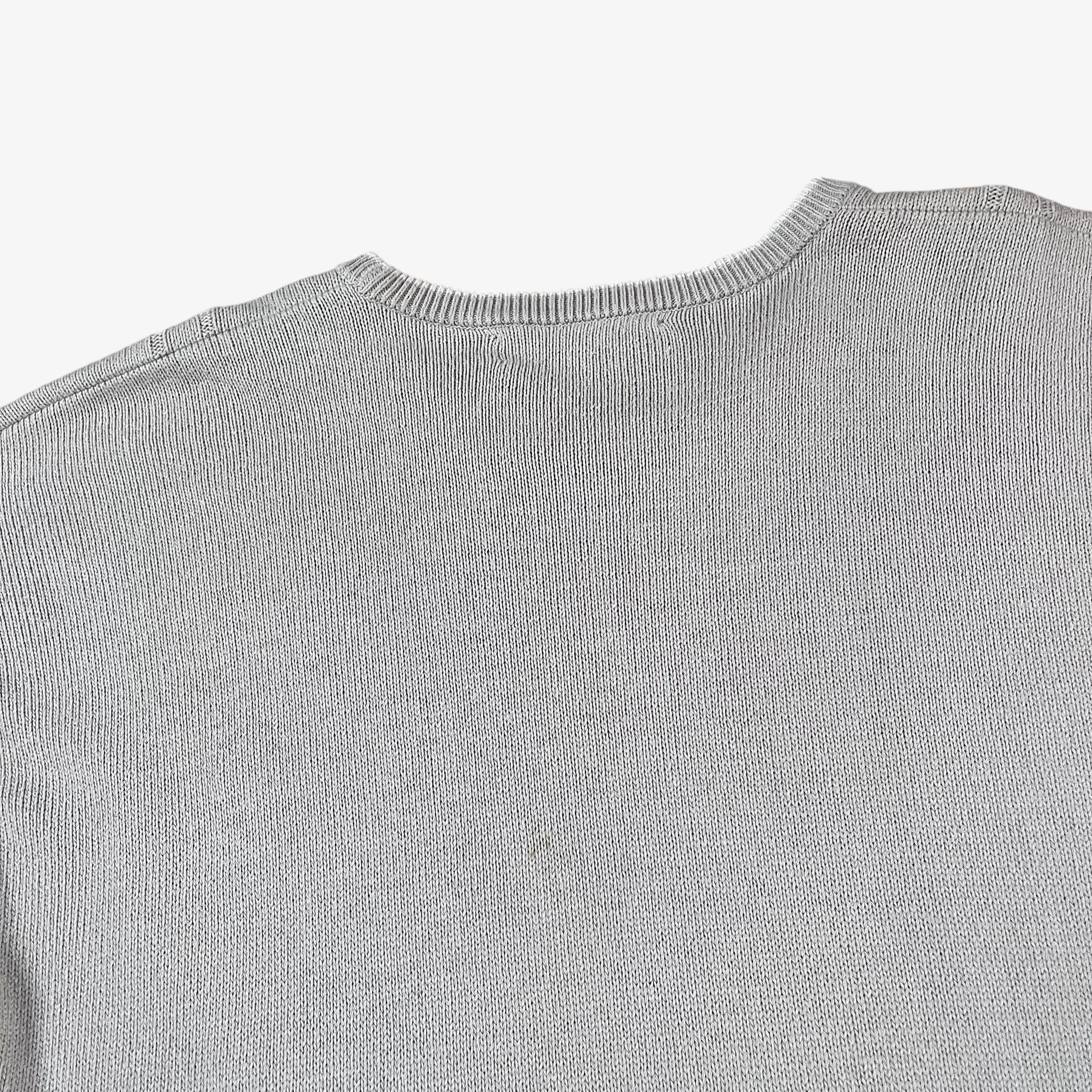 Burberry Vintage 80s Men's Burberry Cable Knit Beige Jumper Size US XL / EU 56 / 4 - 4 Thumbnail