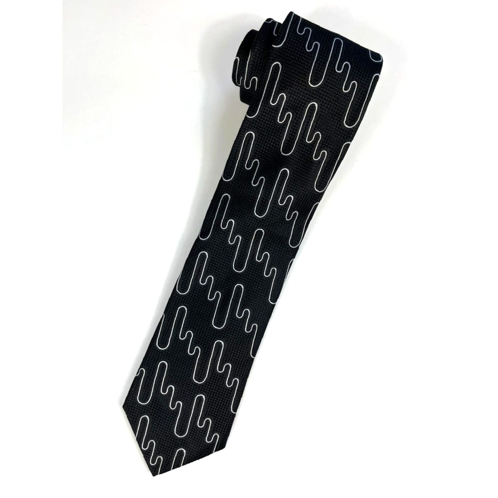 Robert Graham VINTAGE NWT Men's Robert Graham Luxury Silk Tie Abstract Made in USA Size ONE SIZE - 2 Thumbnail