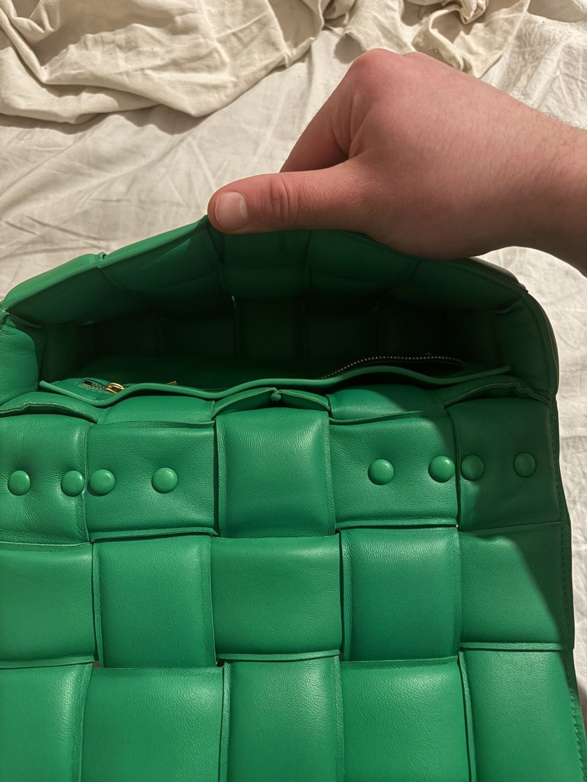 Bottega Veneta Bottega Veneta Green Golden-Chain Casette Size ONE SIZE - 16 Thumbnail