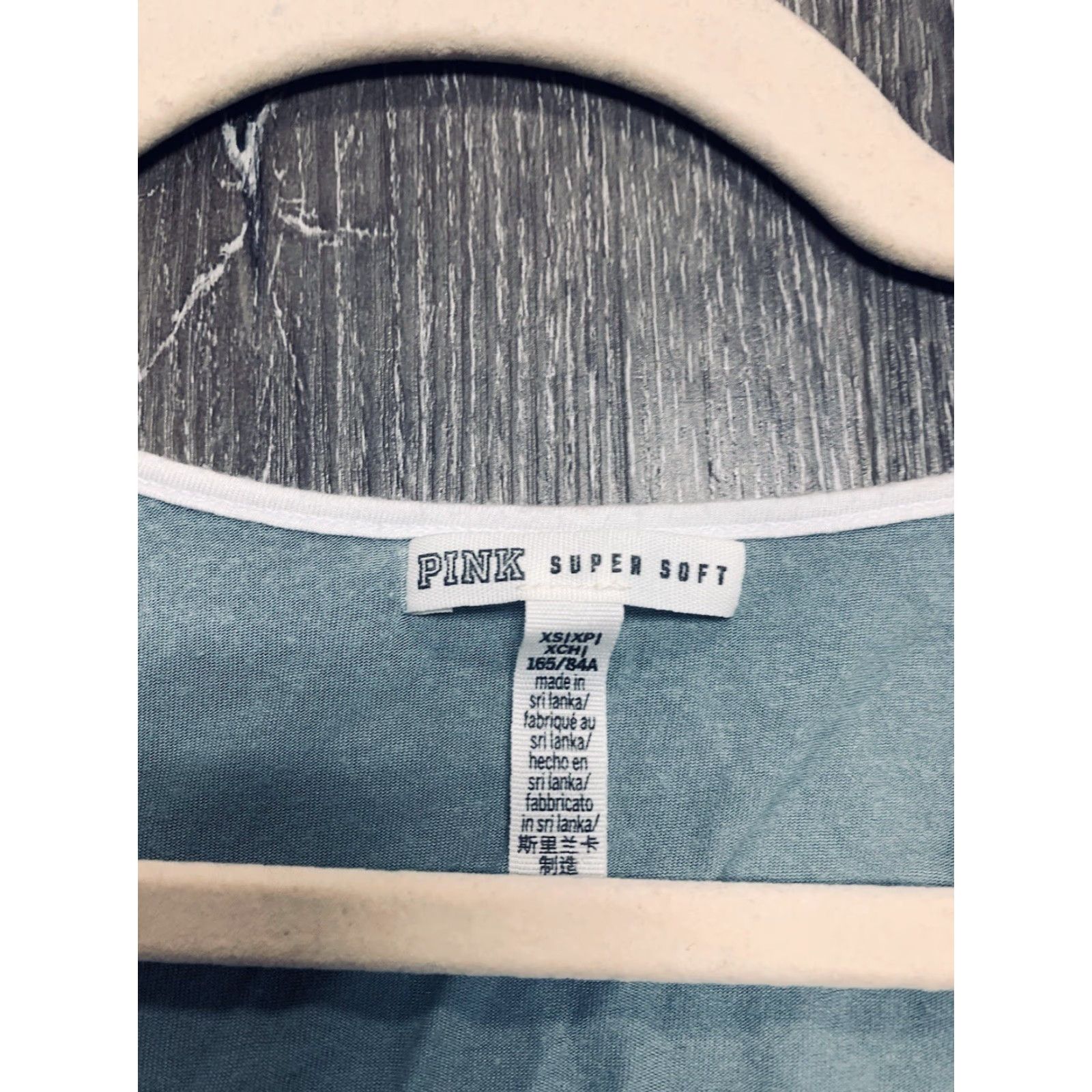 Victoria's Secret VINTAGE? No — Victoria's Secret PINK Tank Top XS Sleeveless Blue Logo Scoop Neck Knit Modal Women's Tank XS Blue Casual Modern Size XS / US 0-2 / IT 36-38 - 2 Thumbnail
