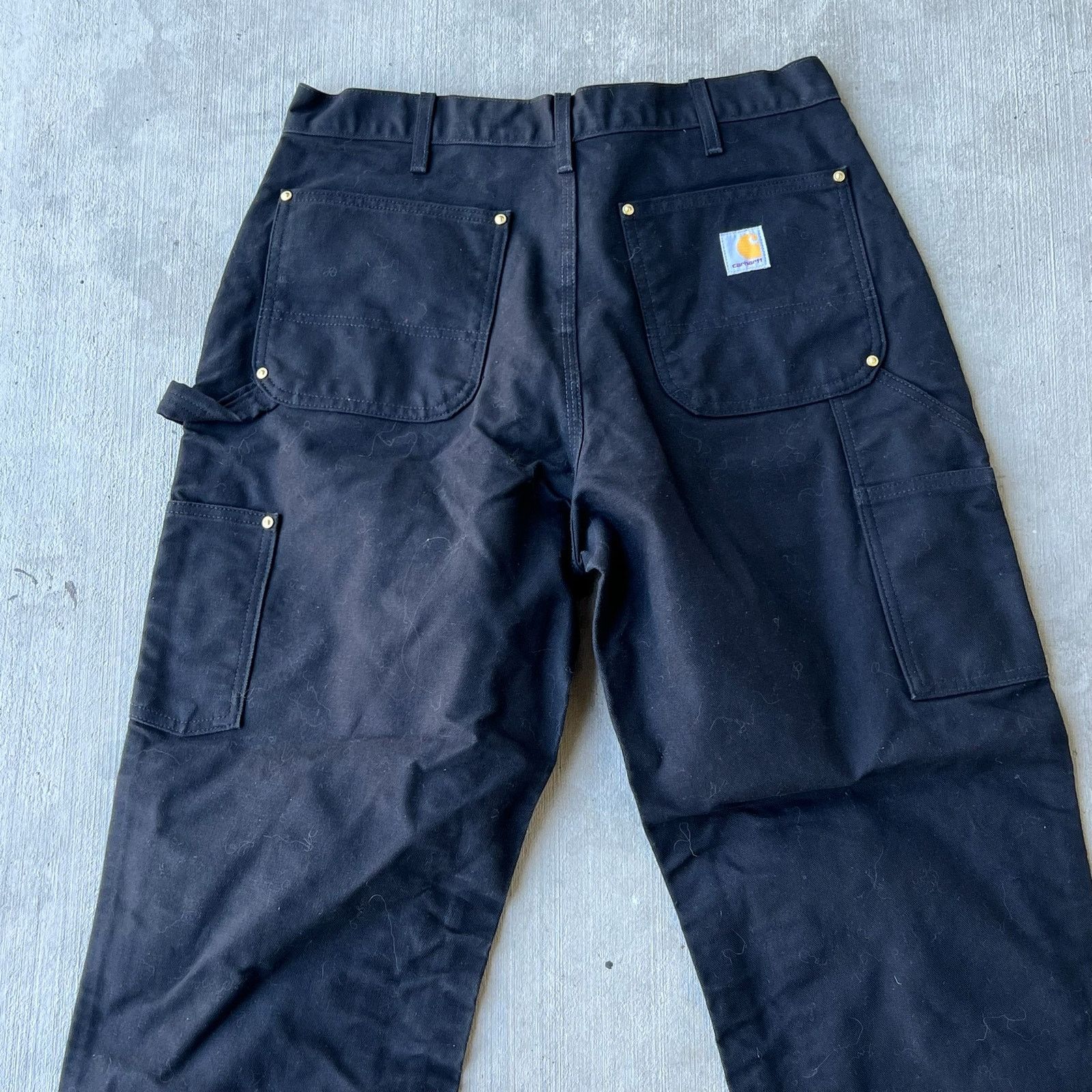 Carhartt × Vintage Carhartt black double knee work wear carpenter pants Size US 33 - 6 Thumbnail