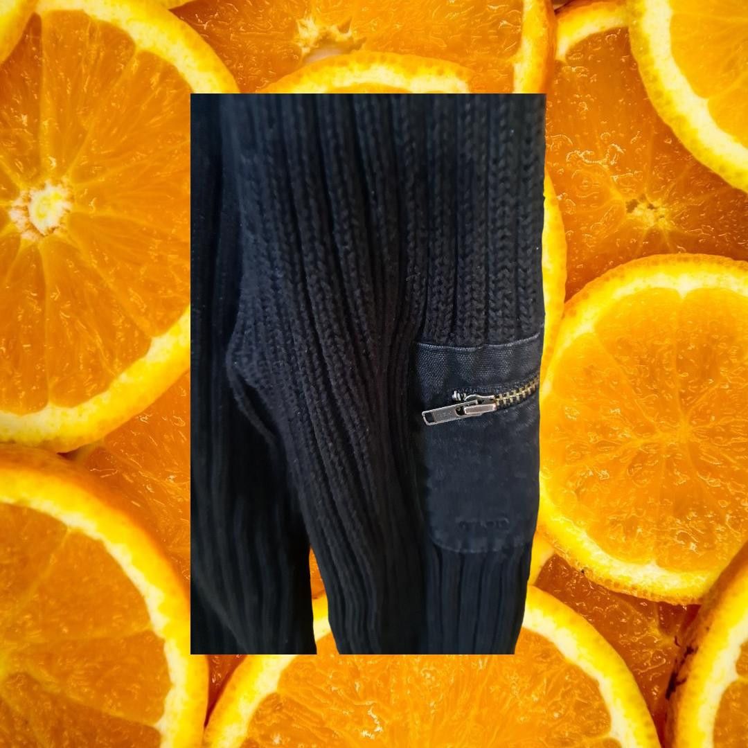 Izod Izod Black Ribbed Sweater with Reinforced Shoulders and Elbo Size US M / EU 48-50 / 2 - 3 Thumbnail