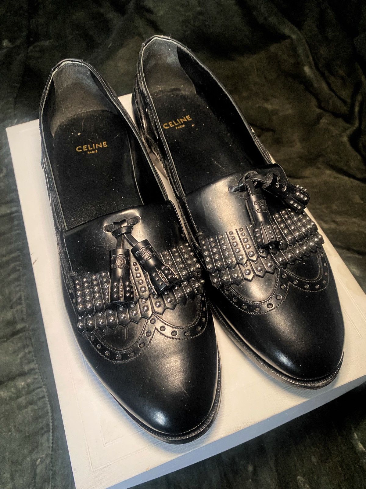 image of Celine 2019 Loafers in Black, Women's (Size 7.5)