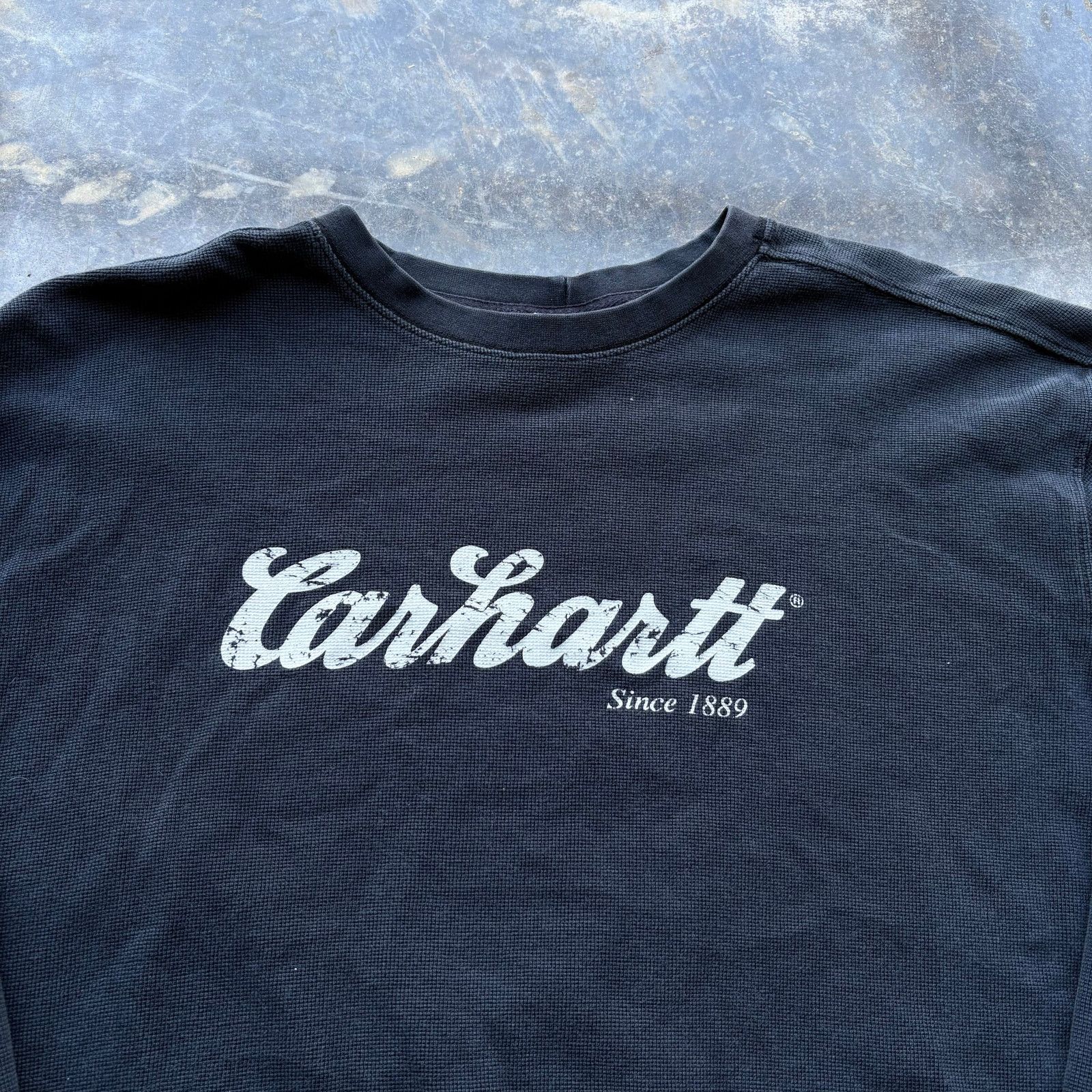 Carhartt Vintage Y2K Thick Carhartt Waffle Thermal Shirt Size US XL / EU 56 / 4 - 2 Thumbnail