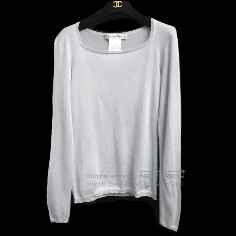 Dior Dior Light Blue Cashmere Long Sleeve Pullover . Size XS / US 0-2 / IT 36-38 - 1 Thumbnail