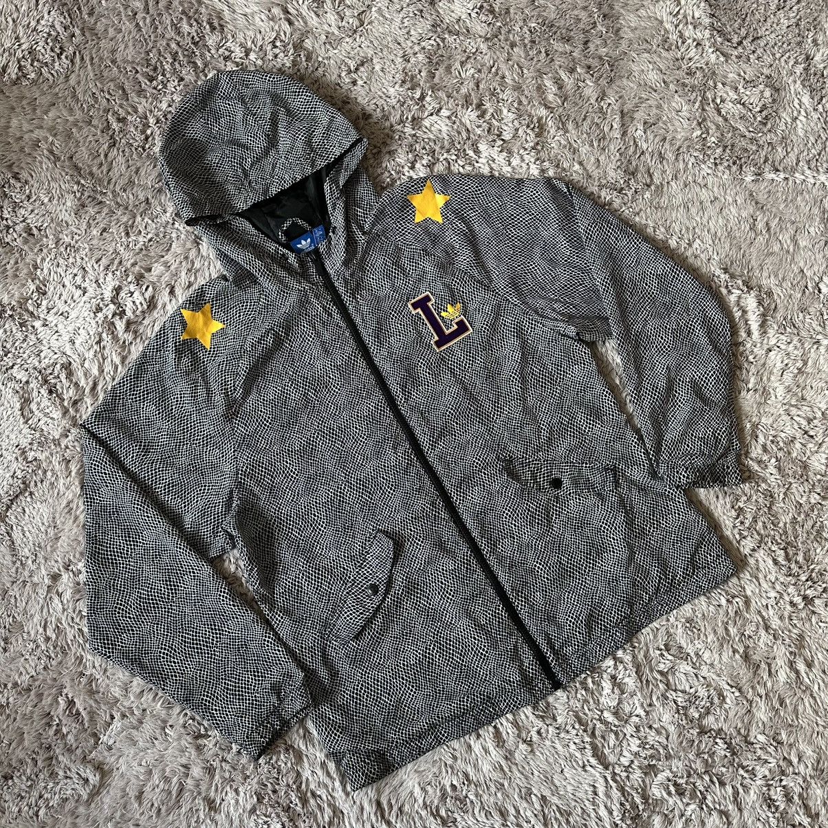 Adidas Adidas Vintage Y2K Lakers Zip Up Windbreaker Jacket Size M / US 6-8 / IT 42-44 - 3 Thumbnail