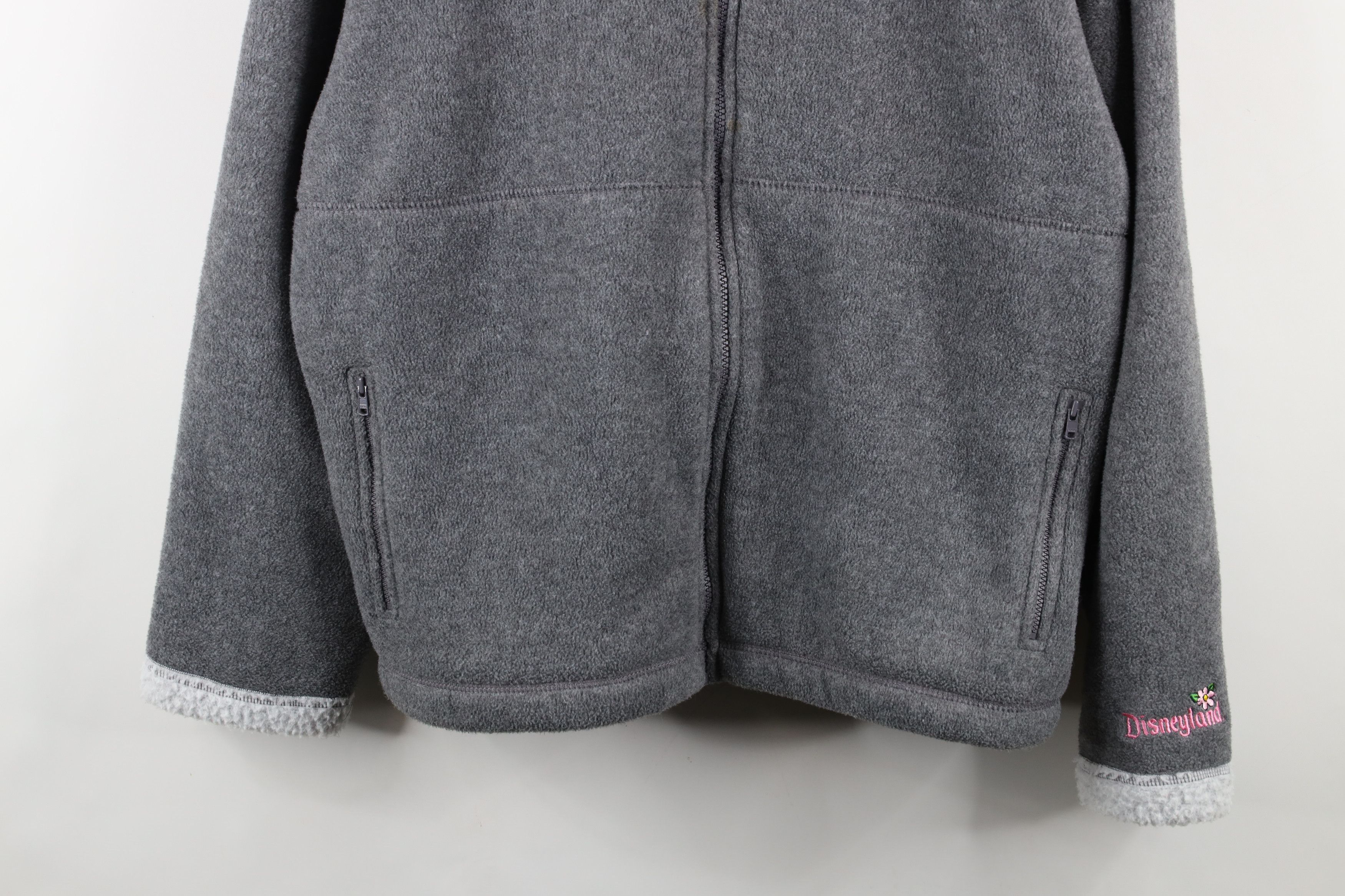 Disney × Vintage Vintage Disney Mickey Minnie Mouse Fleece Jacket Gray Size XXL / US 16-18 / IT 52-54 - 3 Thumbnail