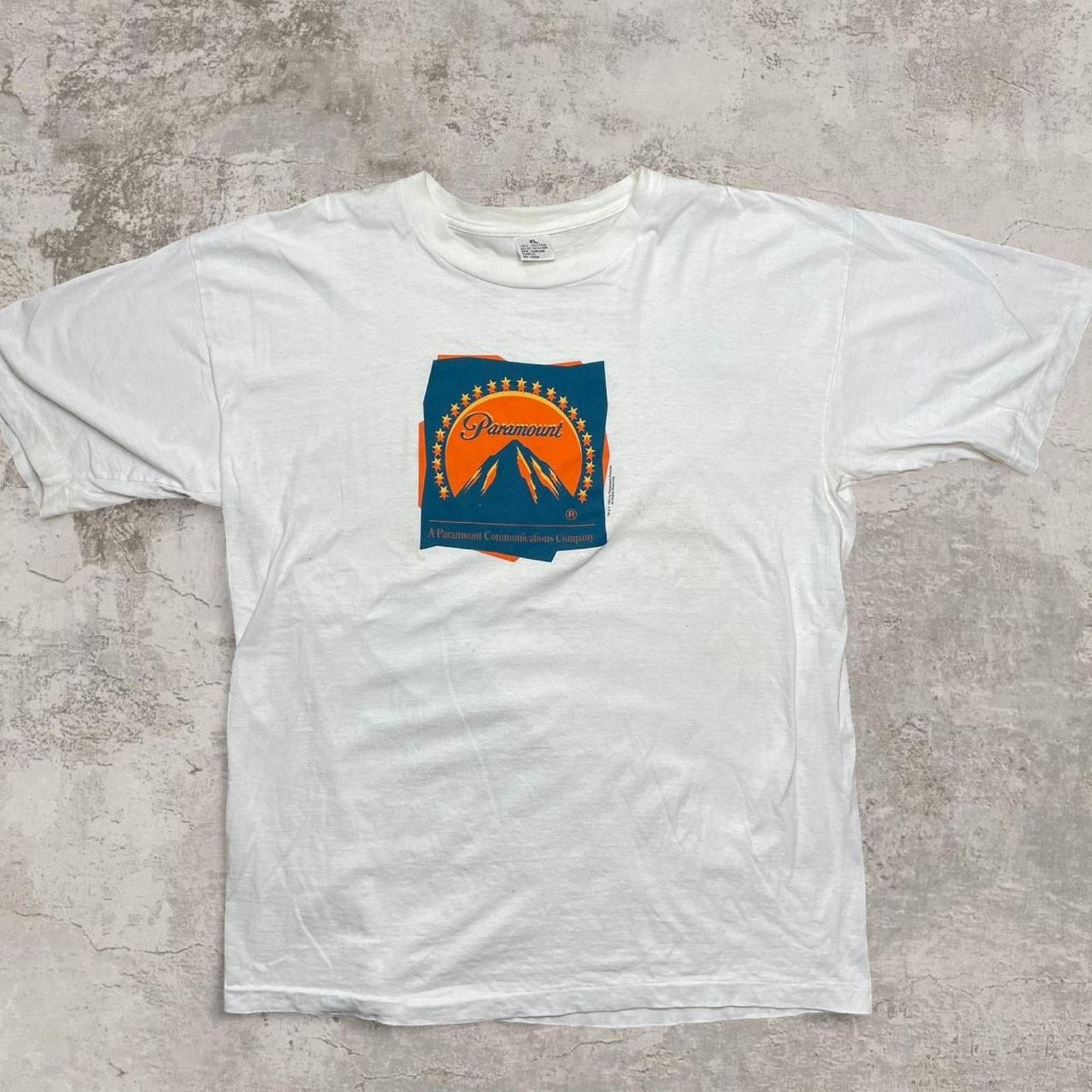 Vintage 90s Paramount Pictures movie pomo white t-shirt XL Size US XL / EU 56 / 4 - 1 Thumbnail