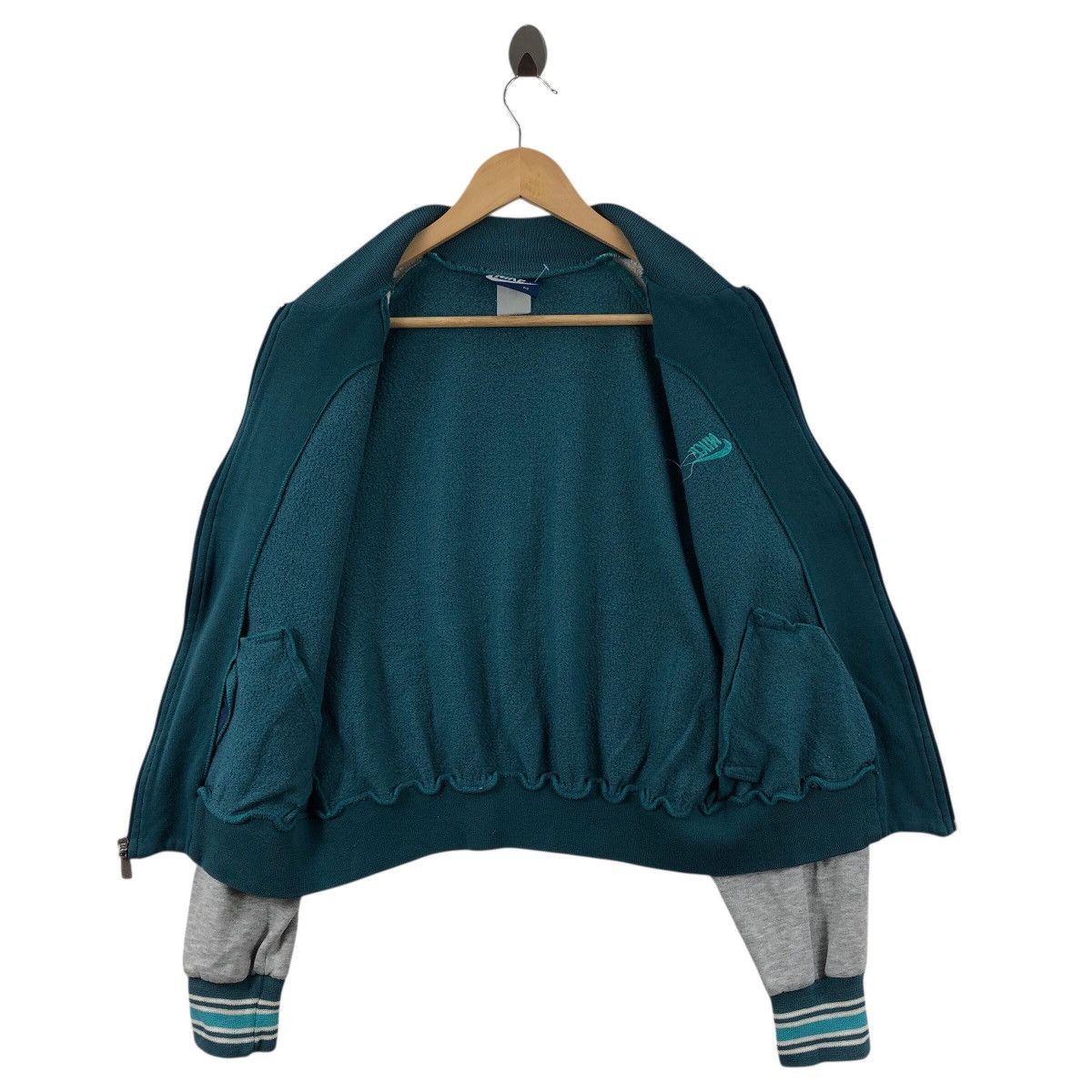 Nike Vintage 80s NIKE BLUE TAG Usa Full Zipper Sweater Size M / US 6-8 / IT 42-44 - 3 Thumbnail