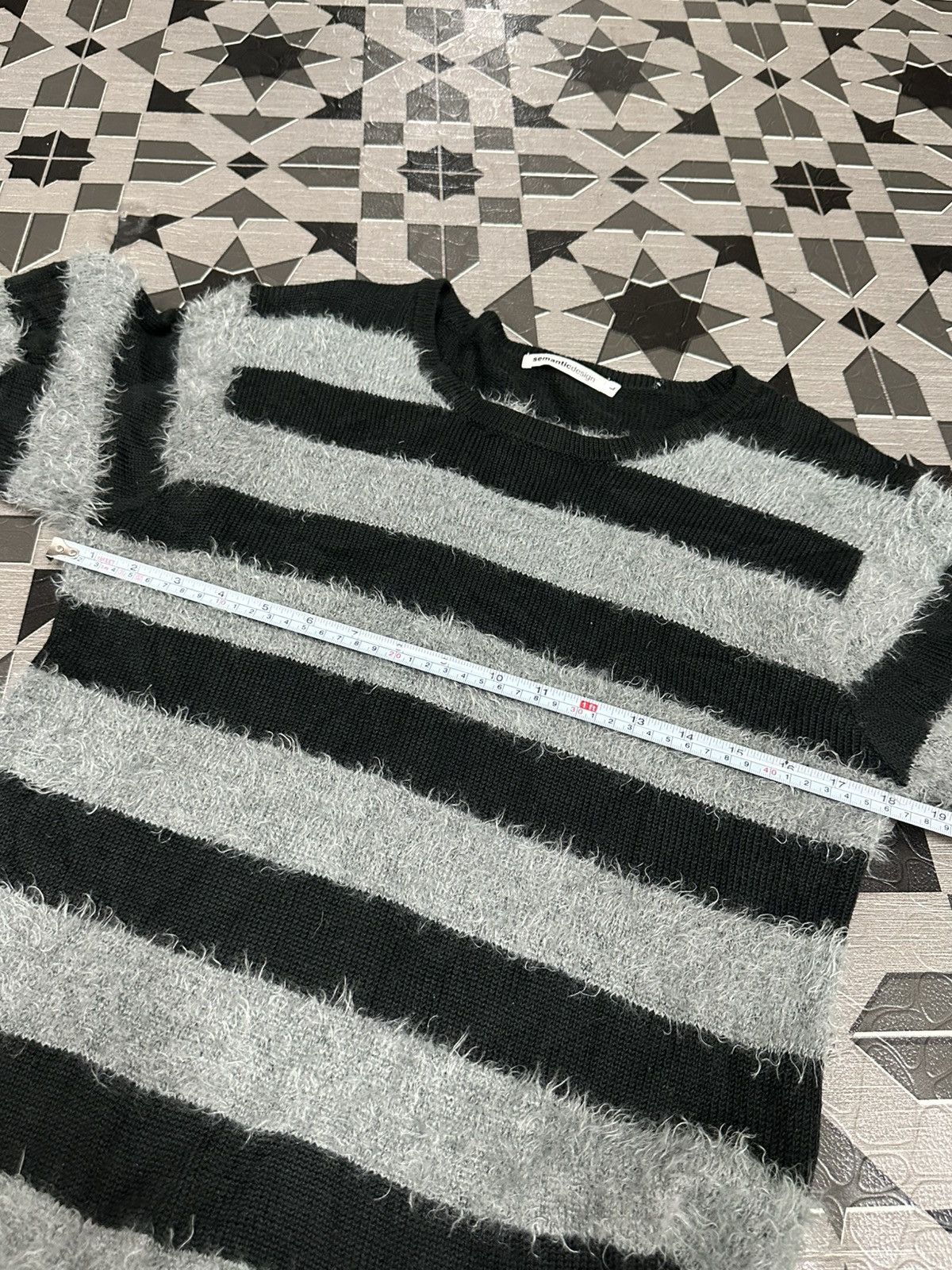 semanticdesign Semanticdesign Stripe Mohair Knitwear Size US L / EU 52-54 / 3 - 20 Thumbnail
