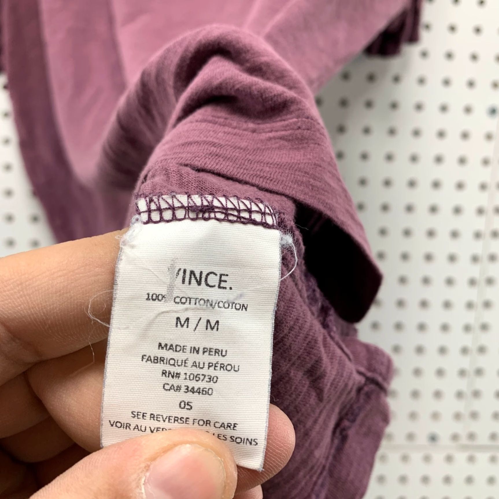 Vince Vince Shirt Mens Medium Purple Crewneck Preppy Business T Shirt Size US M / EU 48-50 / 2 - 6 Thumbnail