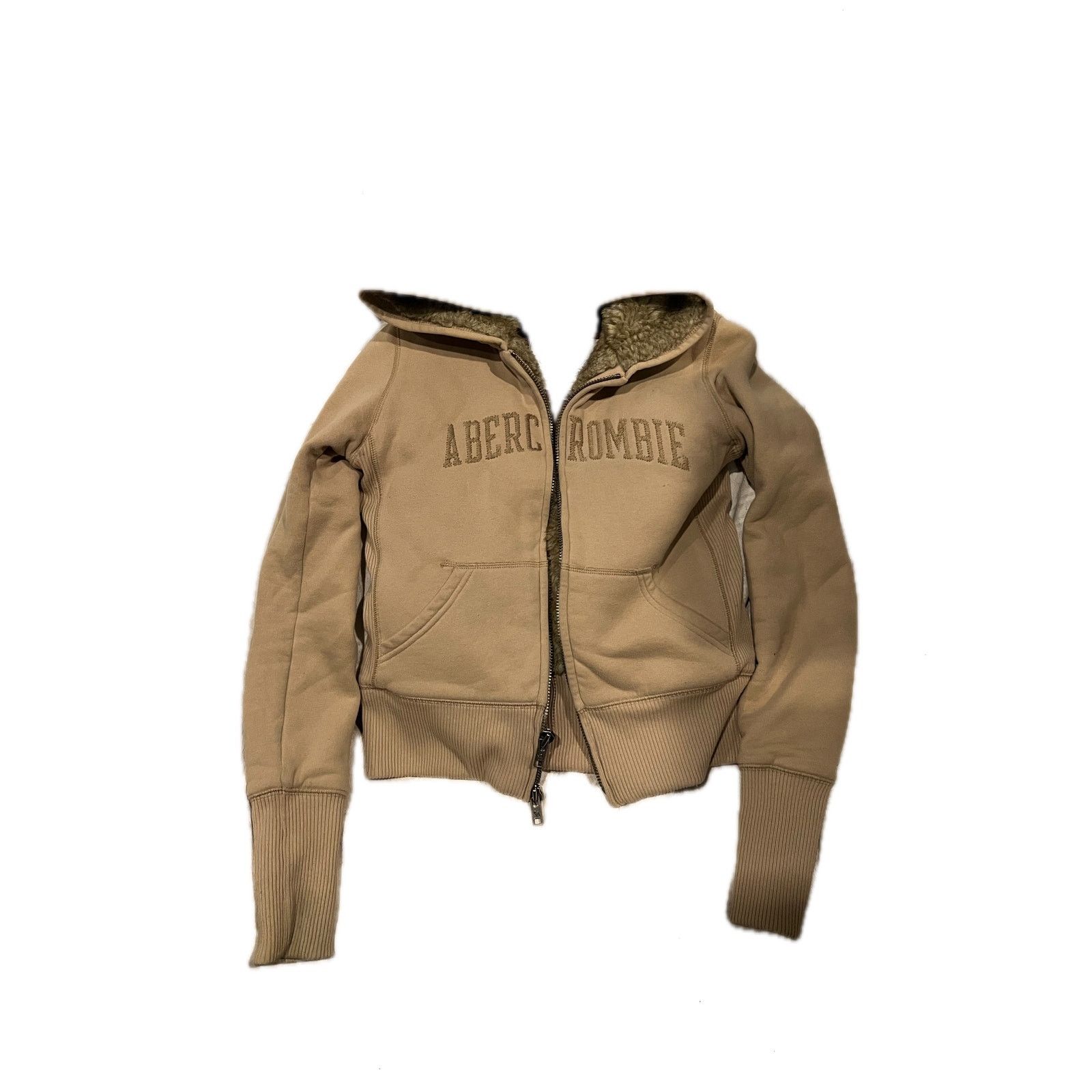 Disney Abercrombie & Fitch Beige Cream Full Zip Hoodie Womans Large Size US L / EU 52-54 / 3 - 1 Thumbnail