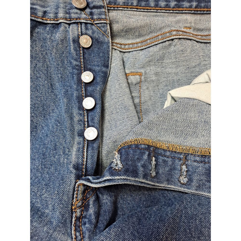 Levi's Levi's 501 Classic Straight Leg Button Fly Denim Jeans Vinta Size US 38 / EU 54 - 3 Thumbnail