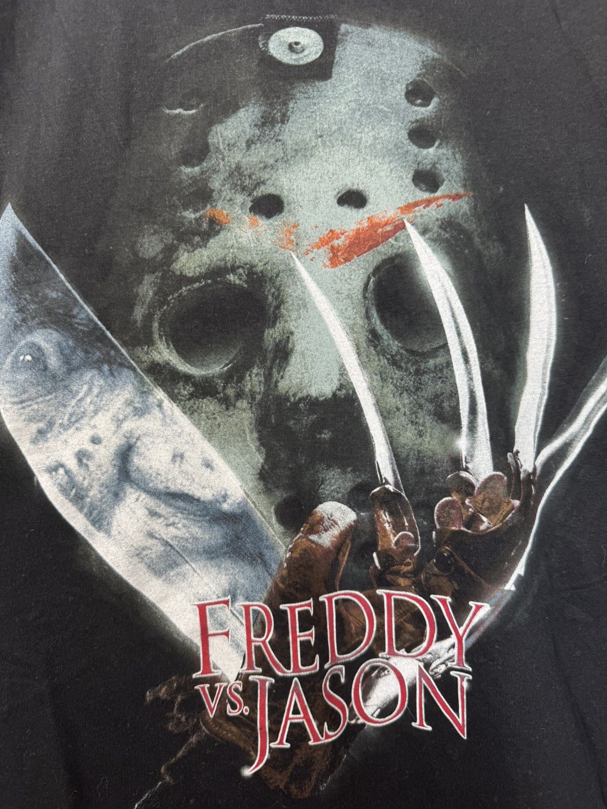 Expert Horror Freddy vs. Jason Horror Movie Promo Tee Print Vintage Vibe Size US XL / EU 56 / 4 - 2 Thumbnail