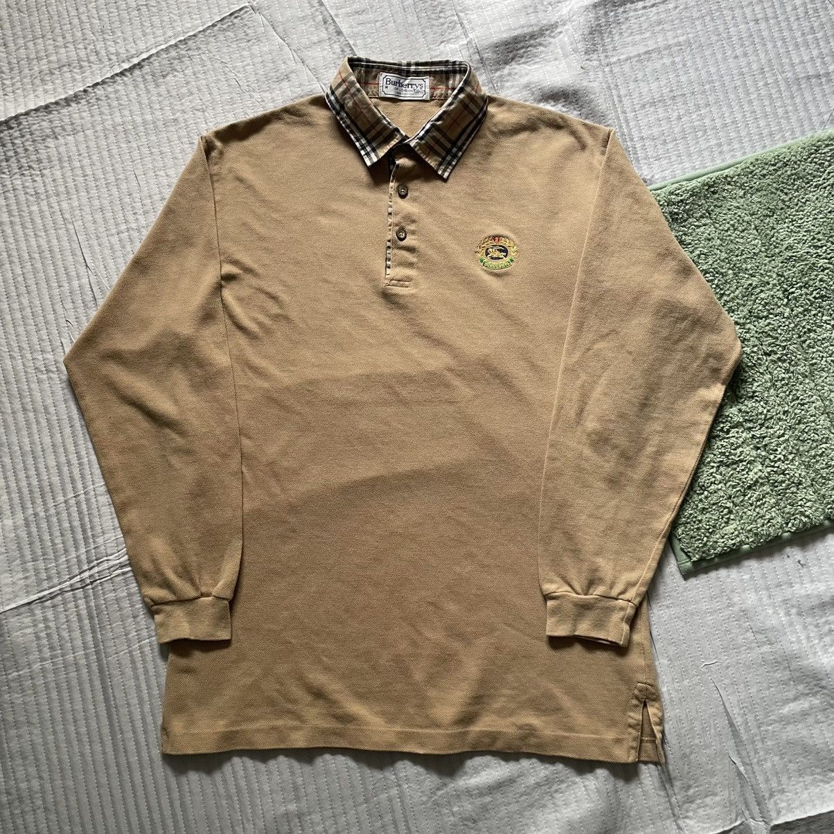 Vintage Burberry Nova Check Collar Long Sleeve 🍒