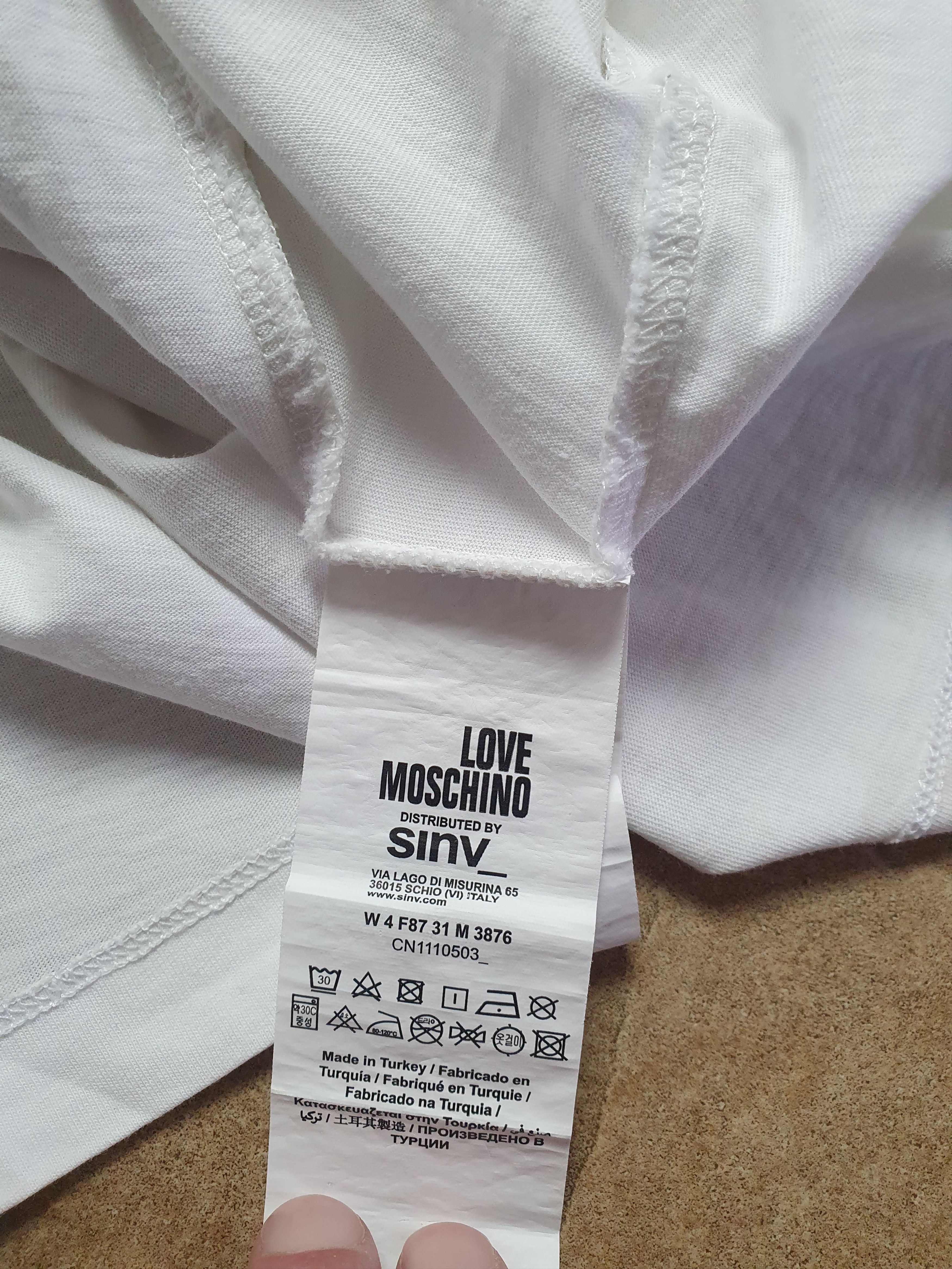 Moschino T-shirt women's Mischino Love Moschino Size US 2 38 Size XS / US 0-2 / IT 36-38 - 5 Thumbnail
