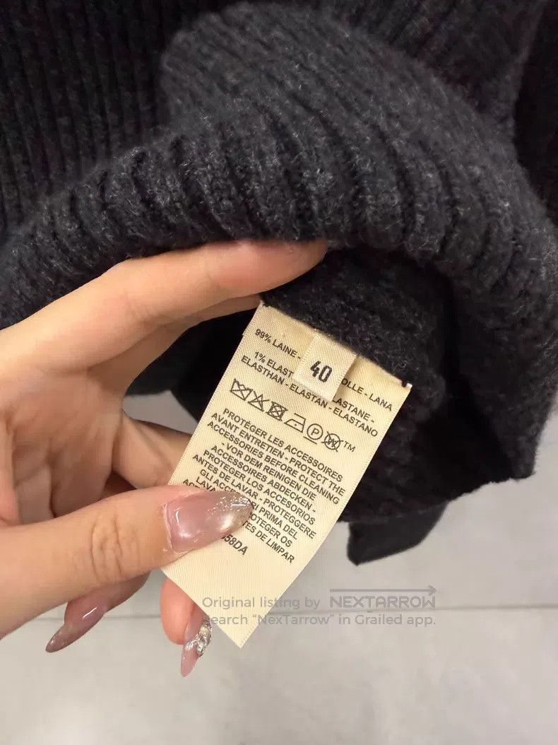 Hermes Hermes High Neck Zipper Wool Long Sleeve - Wool Size S / US 4 / IT 40 - 4 Thumbnail