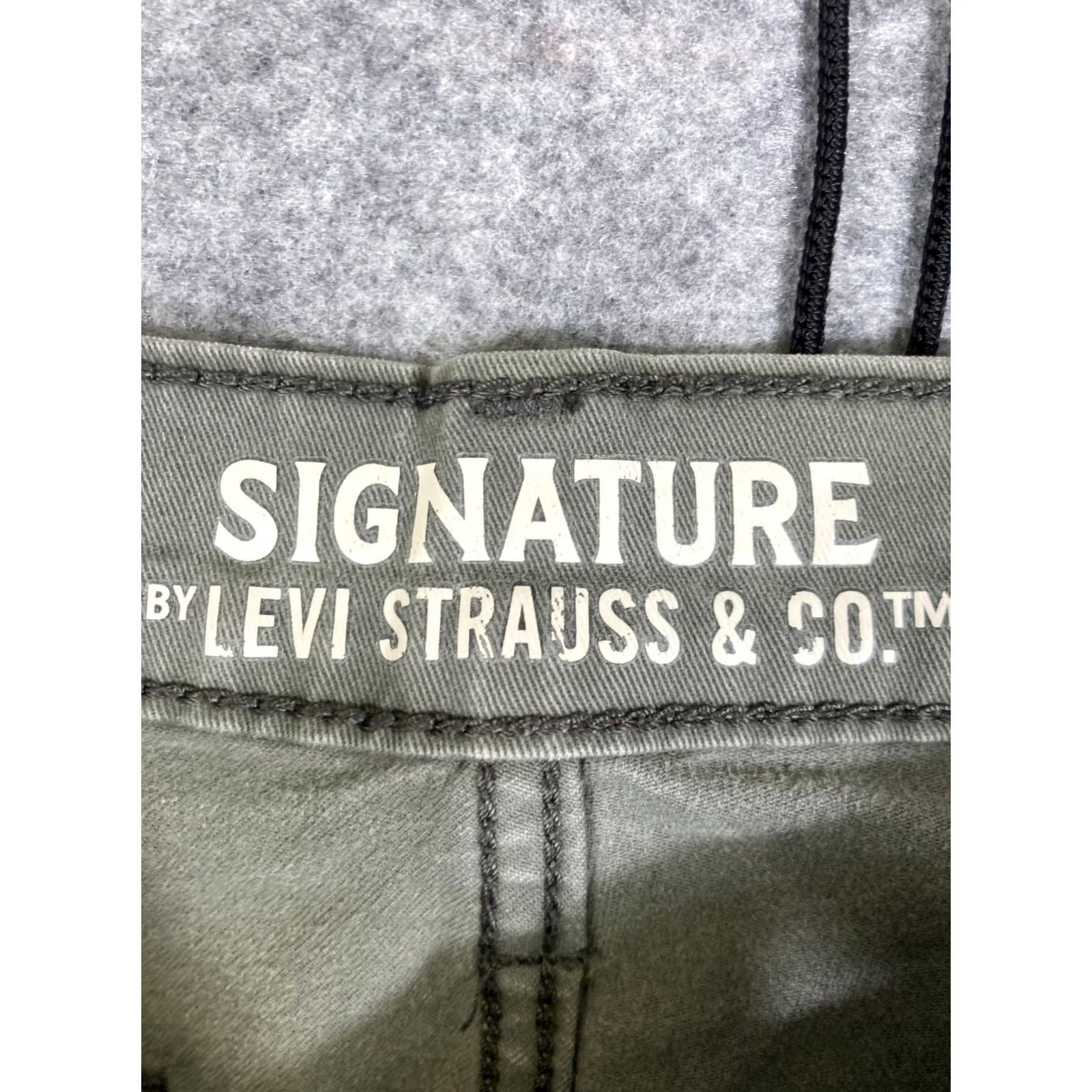 Levi's Levi's Signature S47 Tapered Jeans Mens 38X32 Green Denim Waistband Stretch Logo Medium Wash 5-Pocket Design Regular Fit Distinctive 90s Outdoor Mens Size US 38 / EU 54 - 5 Thumbnail