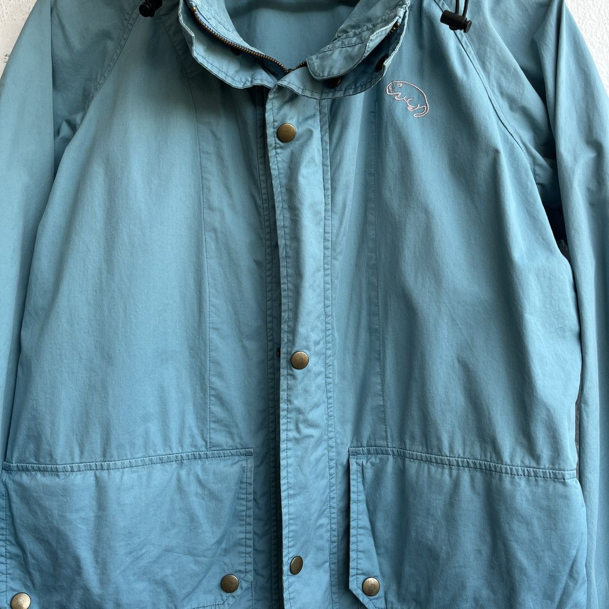 Ne-Net SOFT BLUE ISSEY MIYAKE NE-NET LIGHT HOODIE JACKET Size US L / EU 52-54 / 3 - 9 Thumbnail