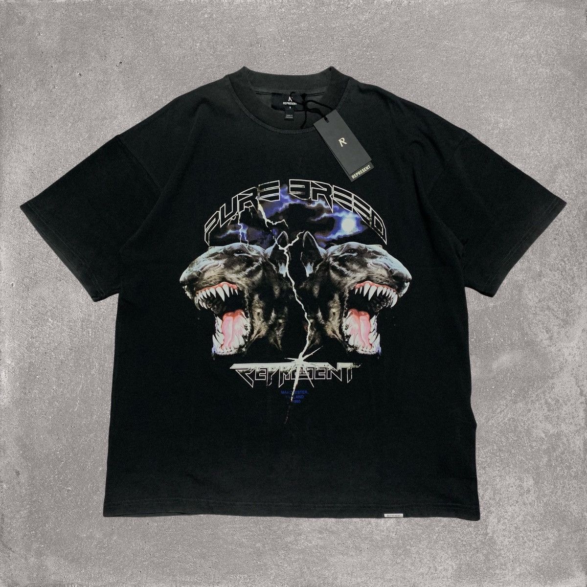 Represent Clo. Represent Small Pure Breed Graphic Black Tee Size US S / EU 44-46 / 1 - 1 Thumbnail