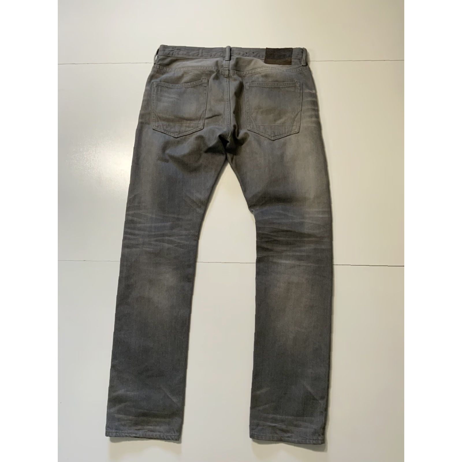 Allsaints VINTAGE AllSaints Spitalfields Kalashnikov Iggy Grey Button Fly Denim Jeans 34 Mens Slim Gray 34x34 Size US 34 / EU 50 - 4 Thumbnail