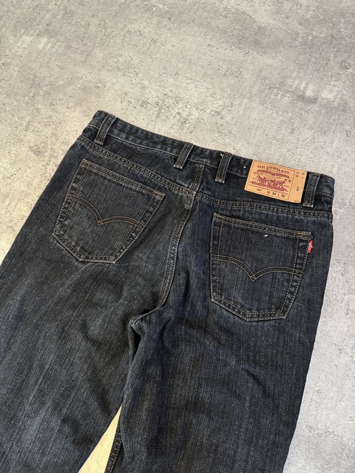 Levi's × Vintage Levi’s 507 Vintage Baggy Jeans Denim black 90s rap skate y2k Size US 34 / EU 50 - 2 Thumbnail