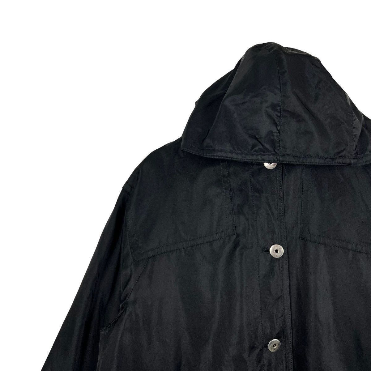 Other 🔥 MARELLA SHADOW BLACK LONG COAT JACKET MADE IN ITALY Size US M / EU 48-50 / 2 - 8 Thumbnail