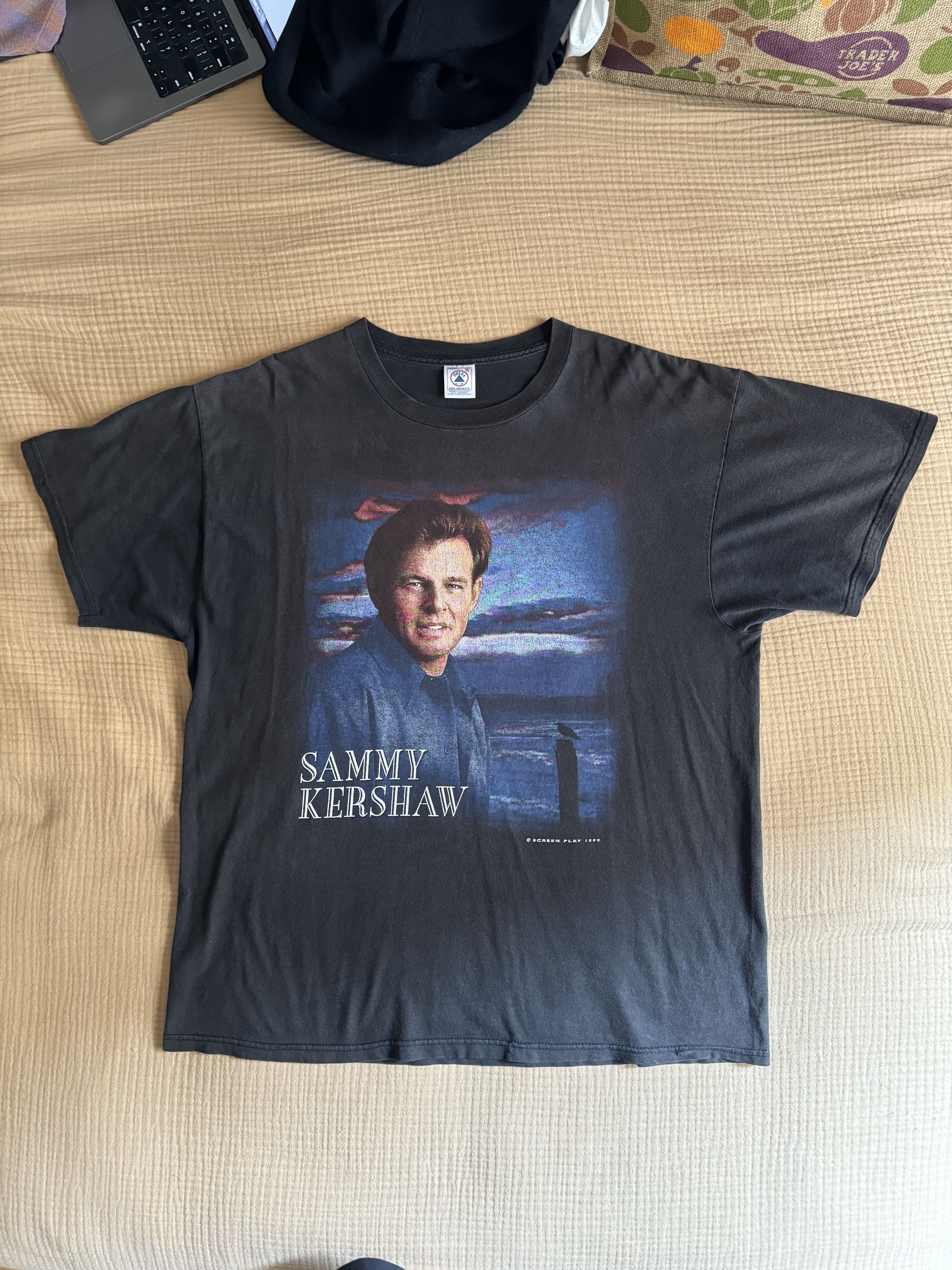Vintage Vintage Sammy Kershaw T Shirt Size US XL / EU 56 / 4 - 1 Thumbnail