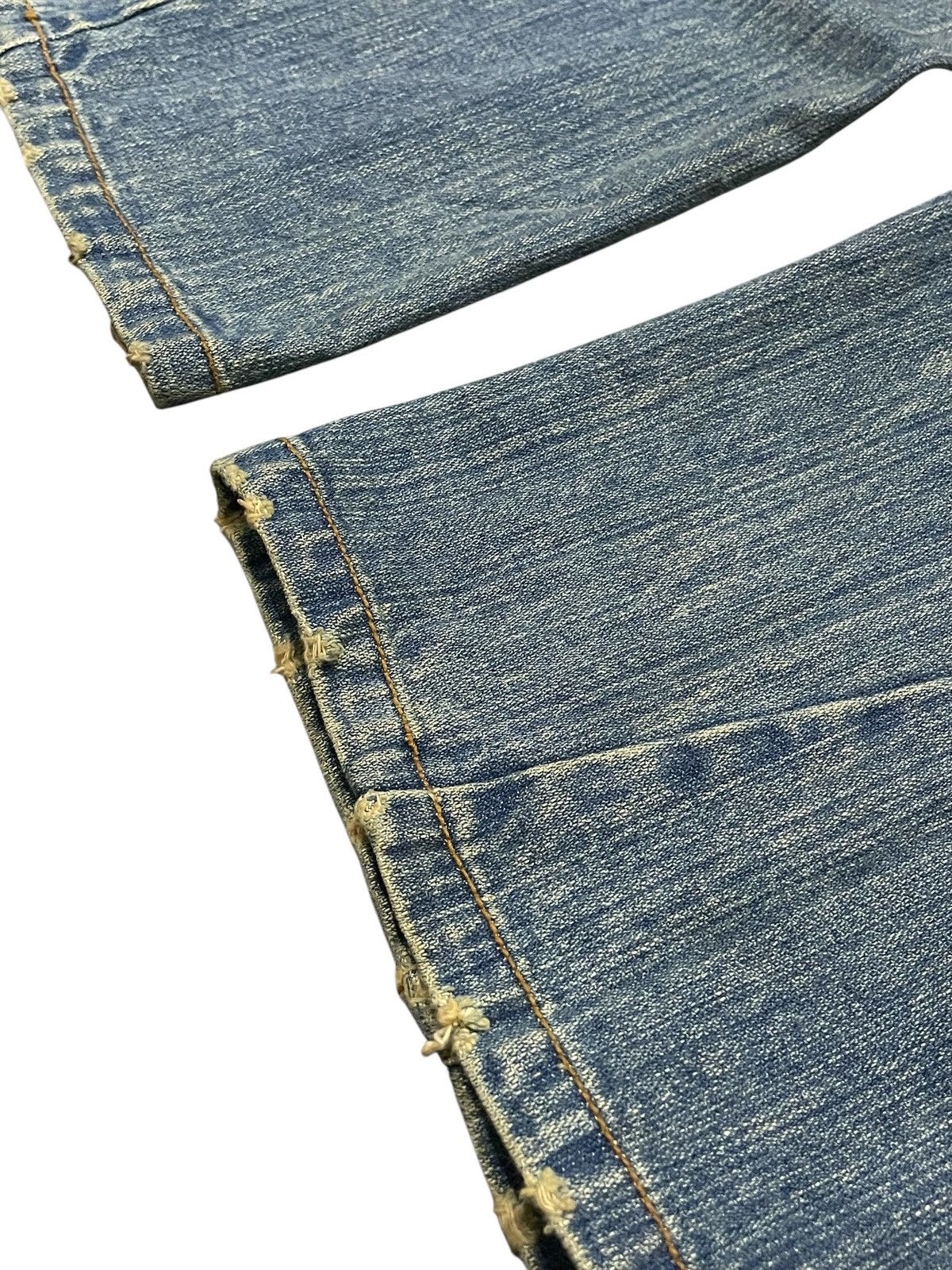 Hysteric Glamour Japanese Spiral Cut Flare Distressed Jeans Size US 32 / EU 48 - 6 Thumbnail