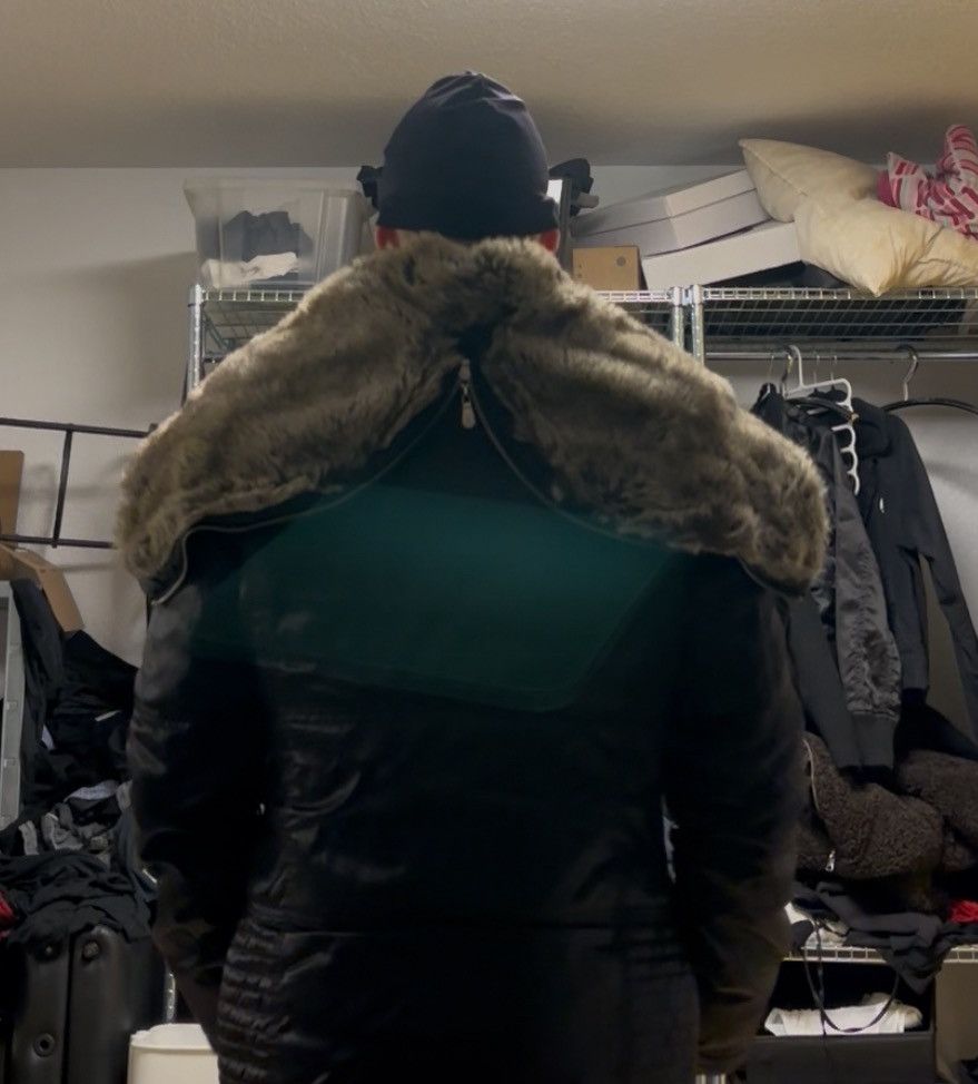 Other Black Puffer Jacket with "Split-Hood" Size US XL / EU 56 / 4 - 2 Thumbnail