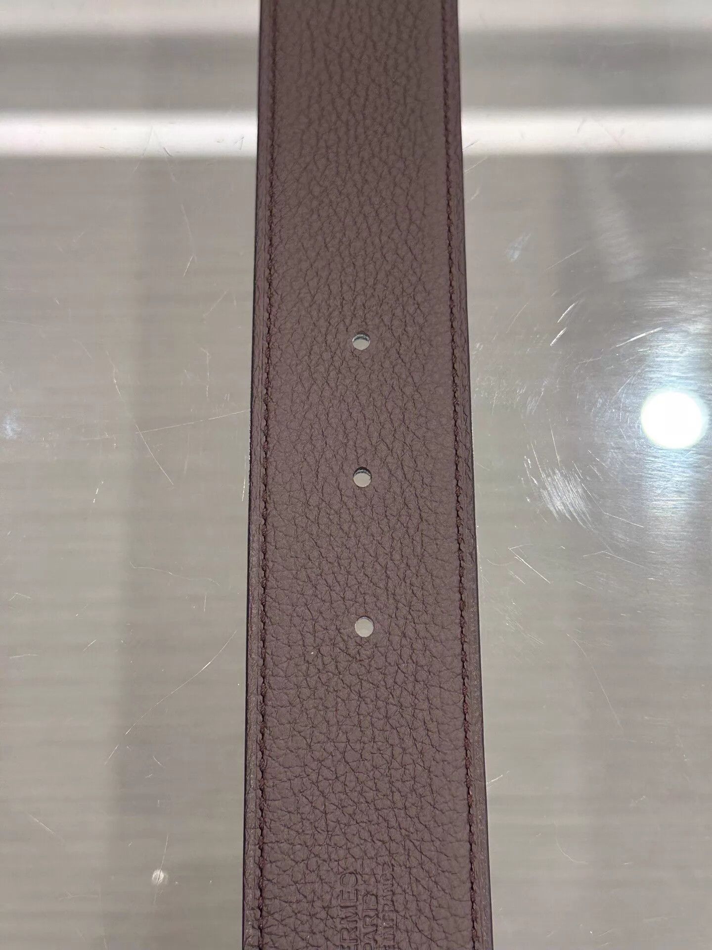 Hermes Hermes Men's 4cm Black Brown H Belt Silver Buckle 100cm Z Size ONE SIZE - 7 Thumbnail