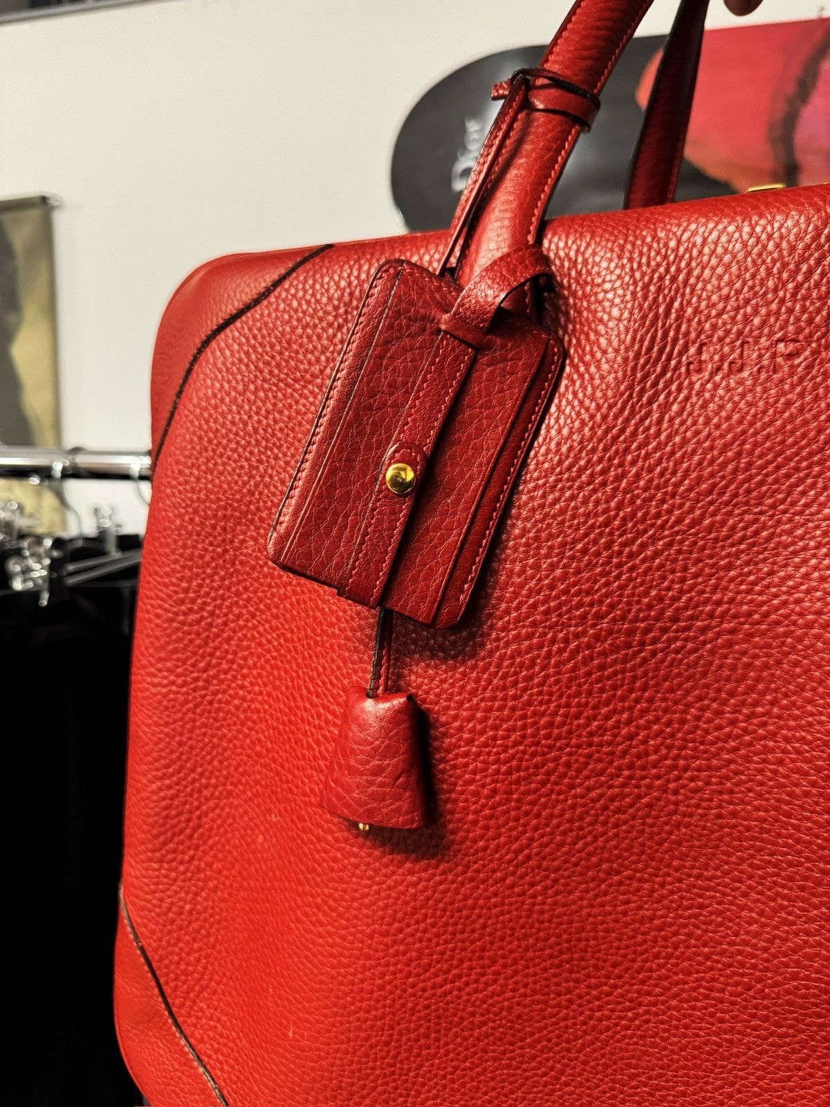 Hermes Hermes Victoria ‘50’ Red Leather Boston Bag Size ONE SIZE - 3 Thumbnail