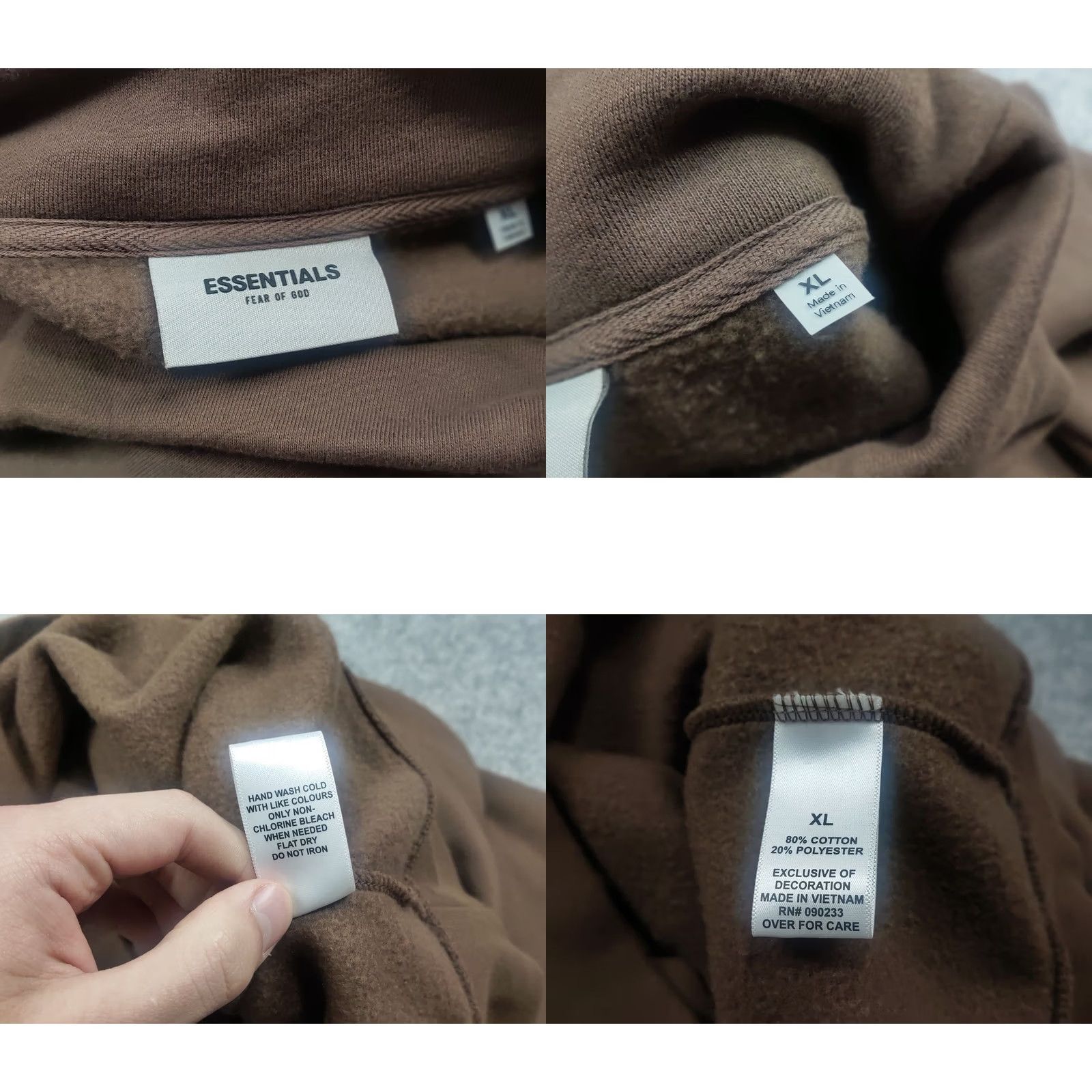 Fear of God Fear of God Essentials Mock Neck Sweatshirt Main Brown XL Men Oversized Pullover Size US XL / EU 56 / 4 - 9 Thumbnail