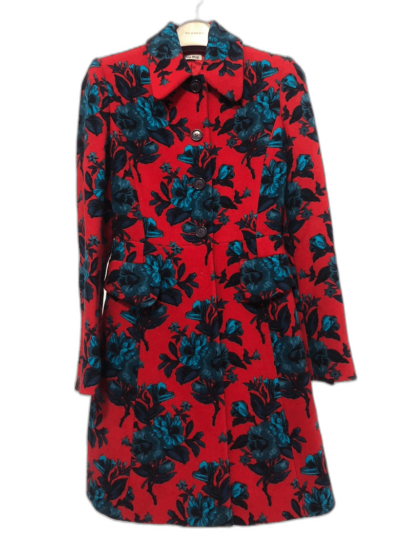 Miu Miu Miu Miu Floral Coat Size 36 Size US S / EU 44-46 / 1 - 1 Thumbnail