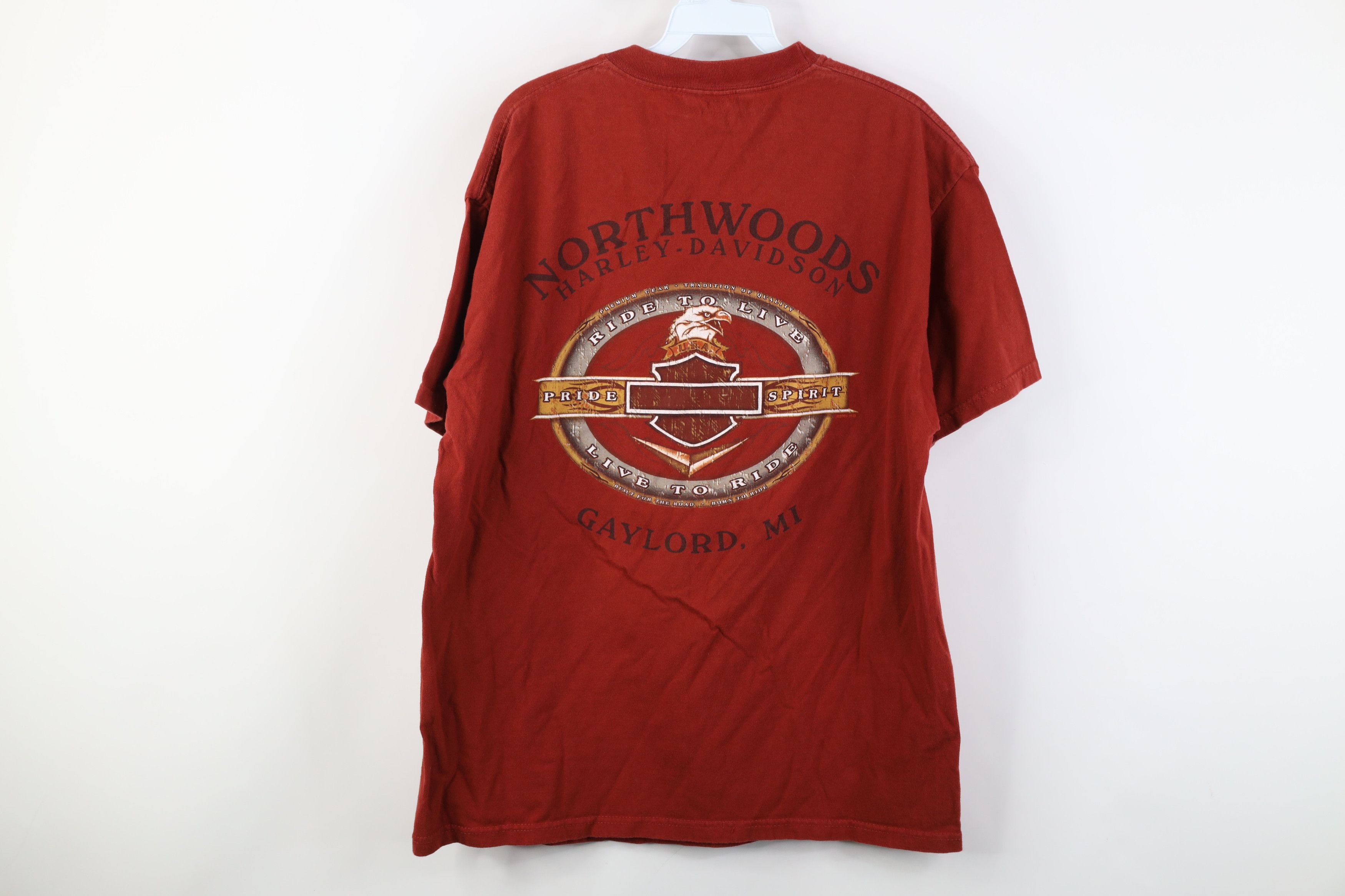 Harley Davidson Vintage Y2K Harley Davidson Fire Flames T-Shirt Orange USA Size US L / EU 52-54 / 3 - 12 Thumbnail