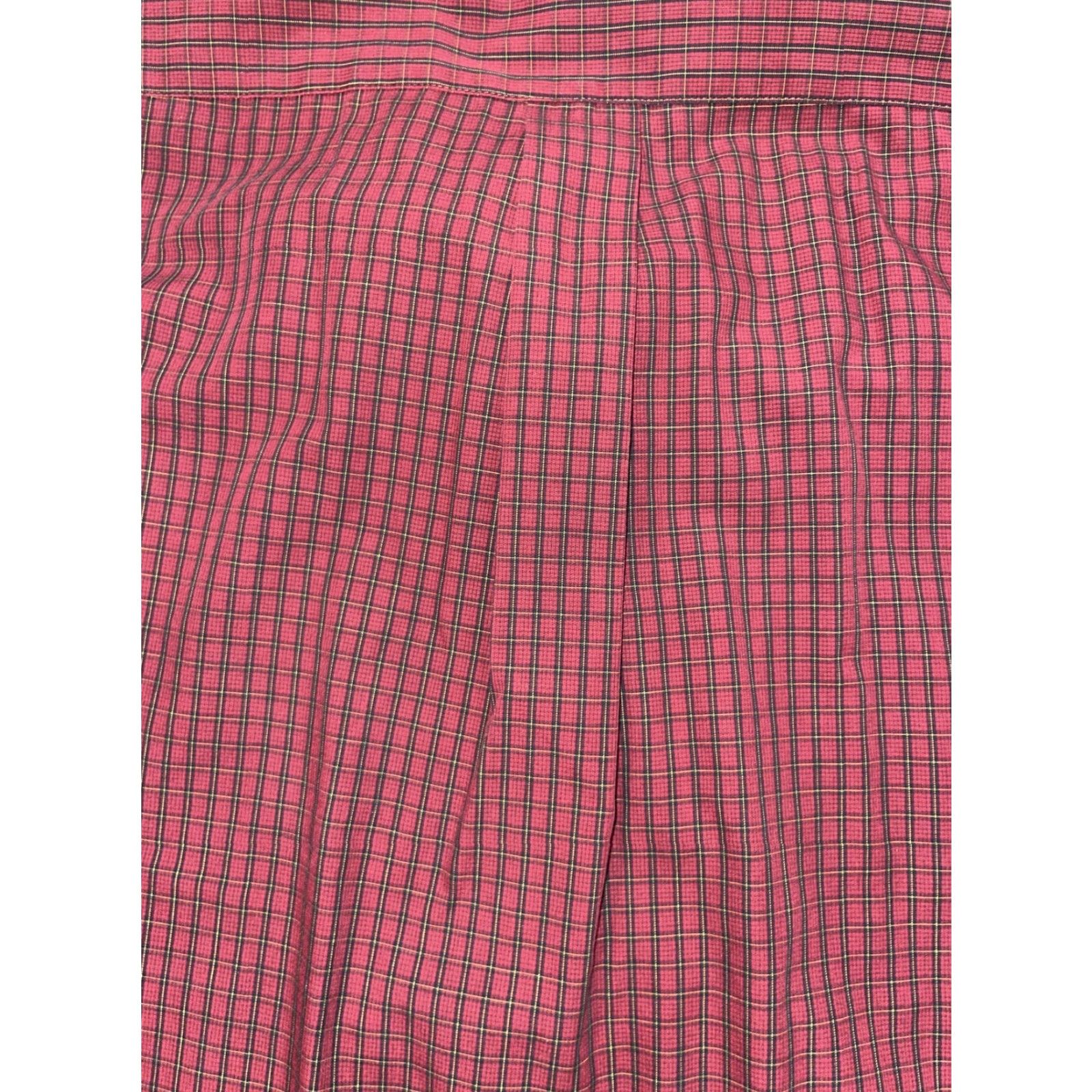 Chaps Chaps Shirt Button-Up Men L Red Plaid Long Sleeve Wrinkle Free Easy Care Casual Business Travel Size US L / EU 52-54 / 3 - 6 Thumbnail