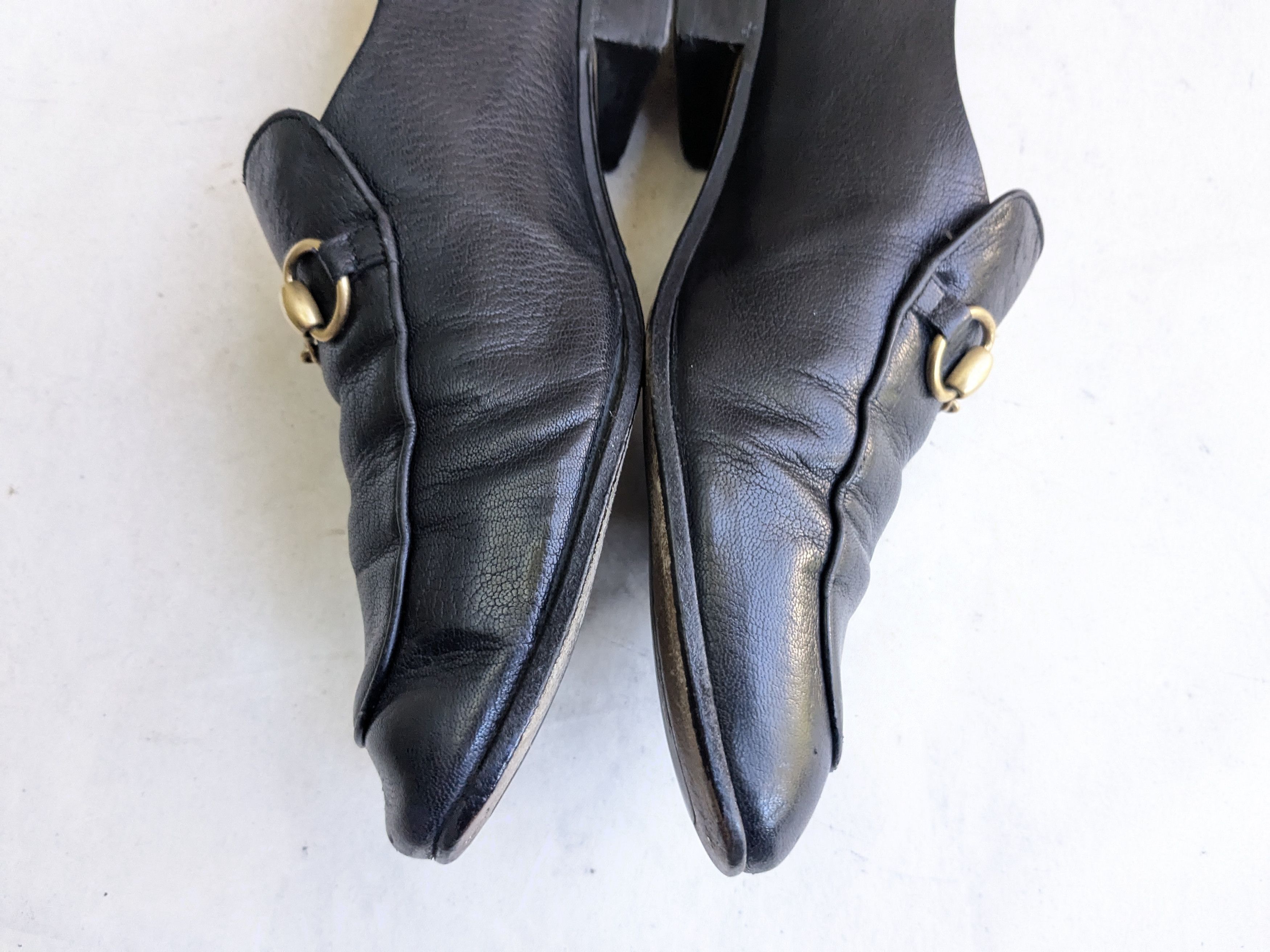 Gucci Gucci Horsebit Loafers Black Leather 10 Snaffle Mules Size US 10 / EU 43 - 10 Thumbnail